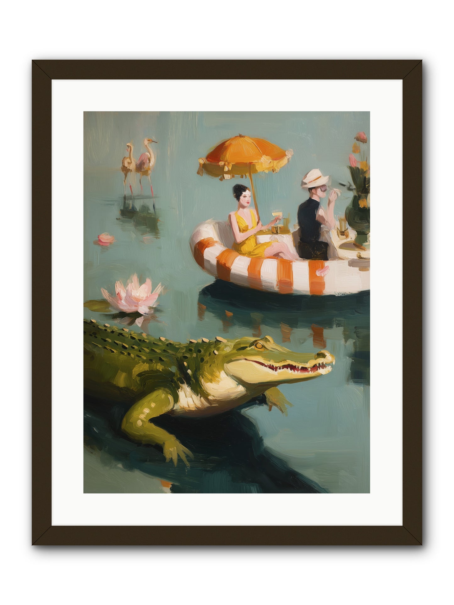 Hidden Harbor -- Framed Print - Black 18x24