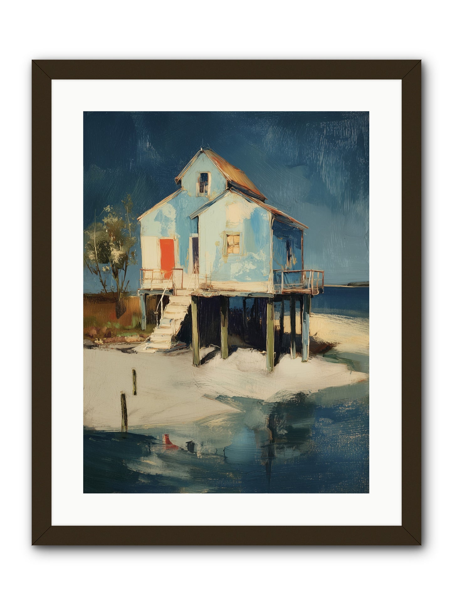 Hidden Perch -- Framed Print - Black 18x24