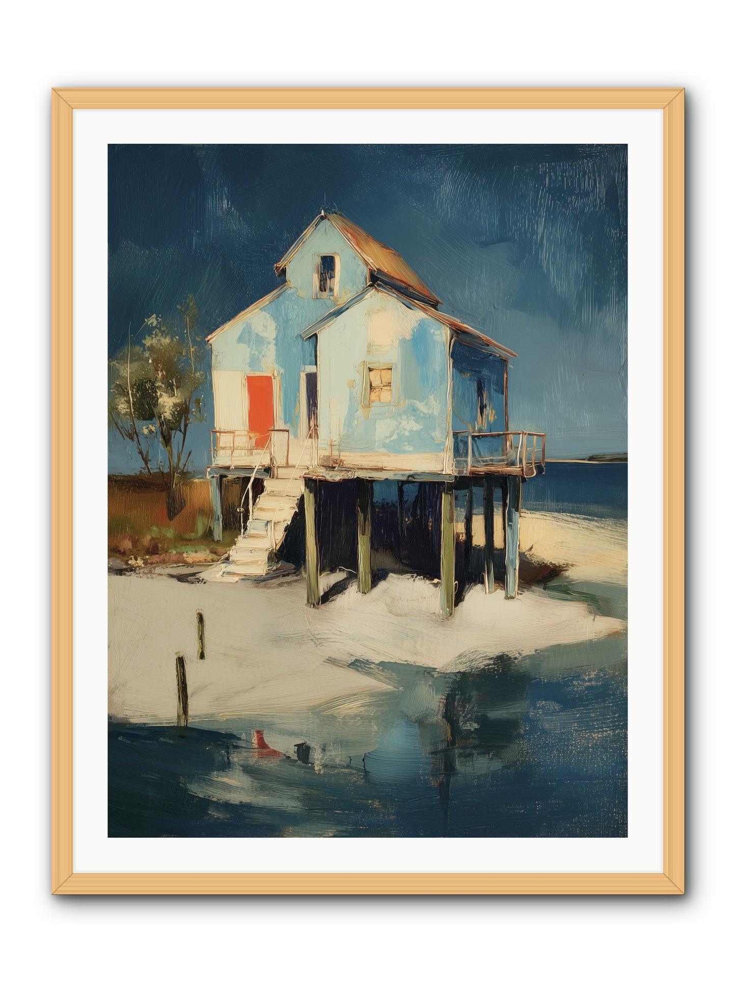Hidden Perch -- Framed Print - Natural 30x40