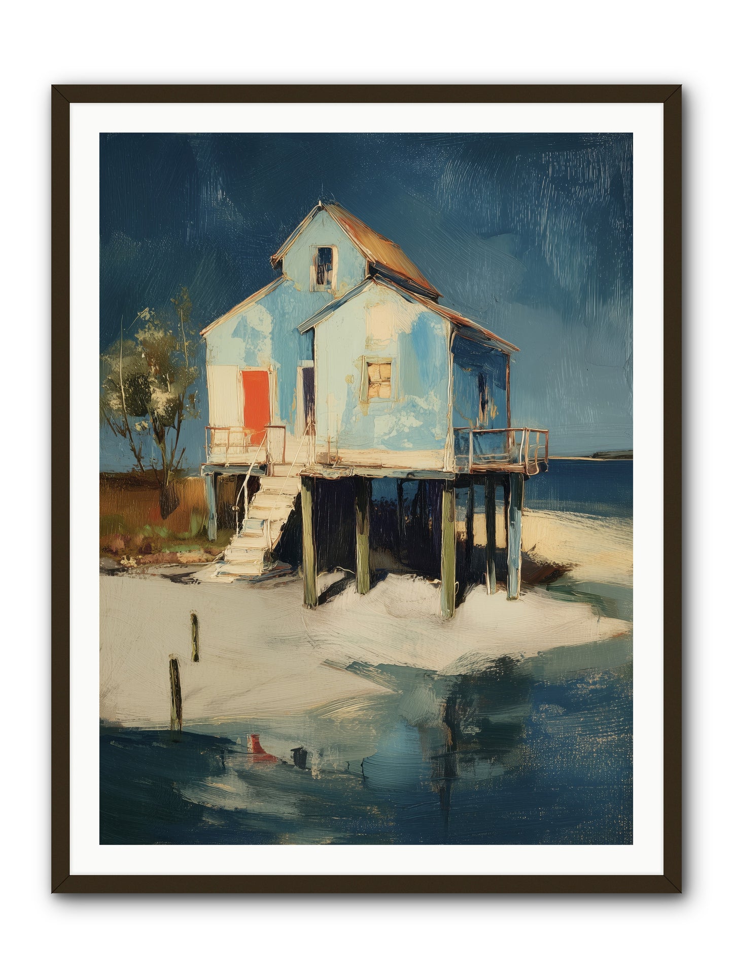 Hidden Perch -- Framed Print - Black 36x48