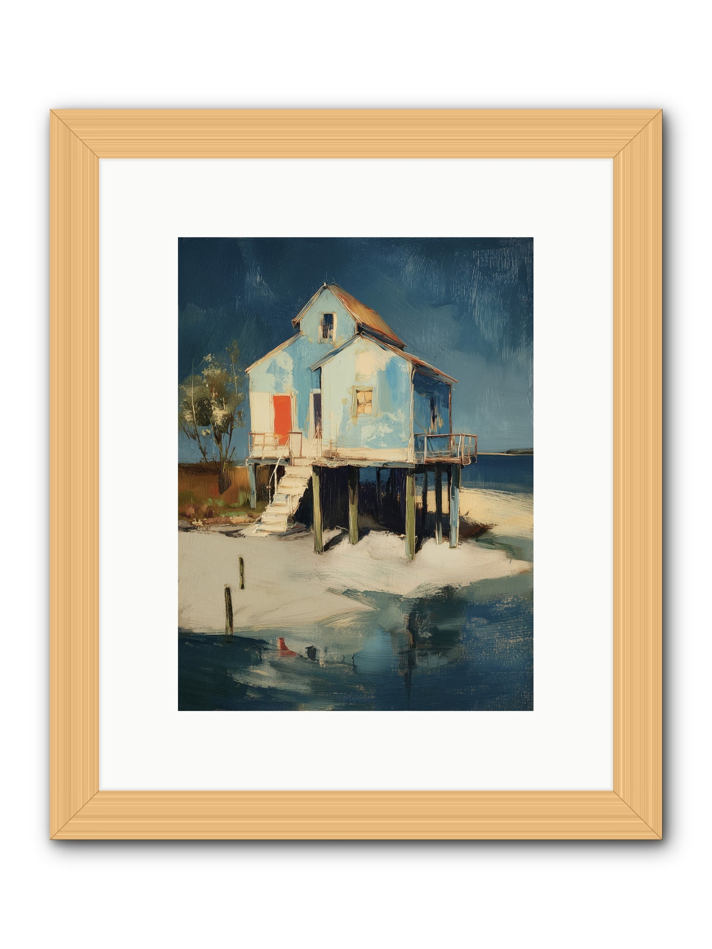 Hidden Perch -- Framed Print - Natural 9x12