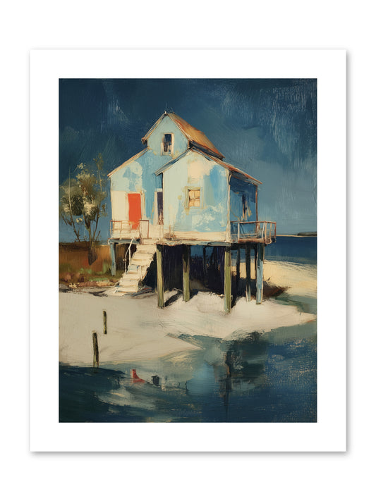 Hidden Perch -- Paper Print 9x12
