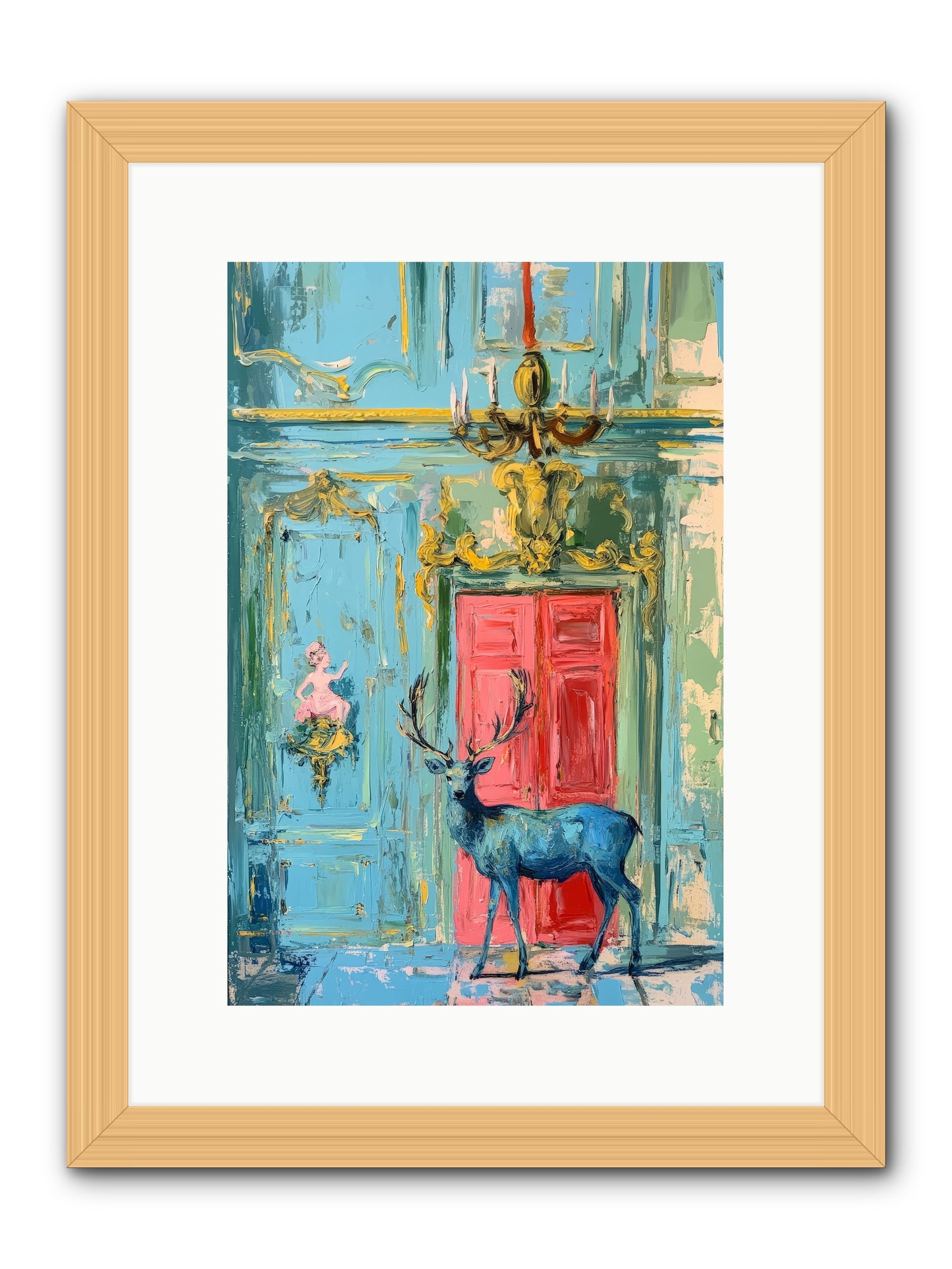 Highland Wanderer -REZ  -- Framed Print - Natural 10x15