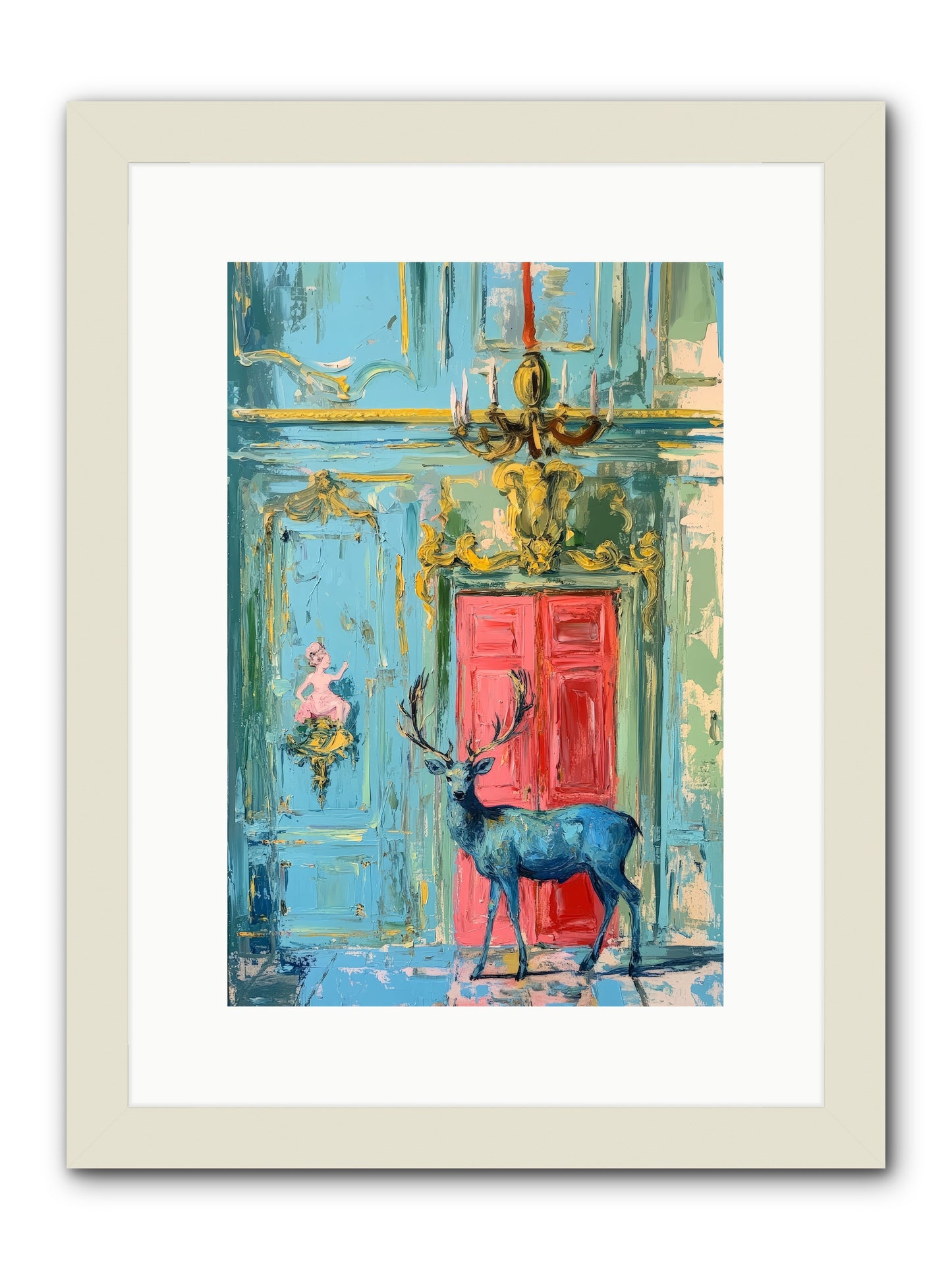 Highland Wanderer -REZ  -- Framed Print - White 10x15