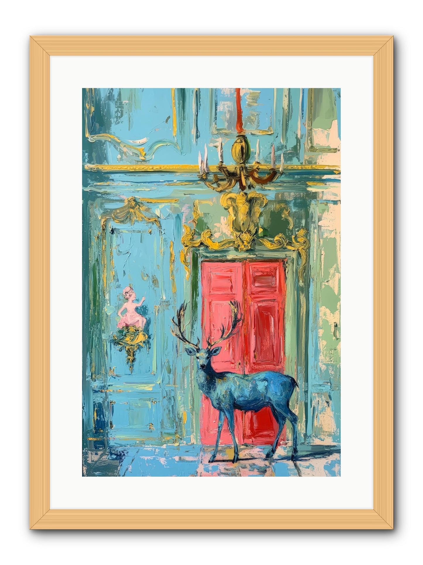Highland Wanderer -REZ  -- Framed Print - Natural 16x24