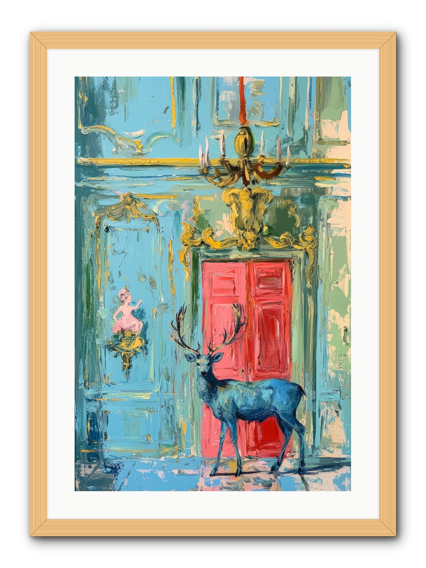 Highland Wanderer -REZ  -- Framed Print - Natural 20x30