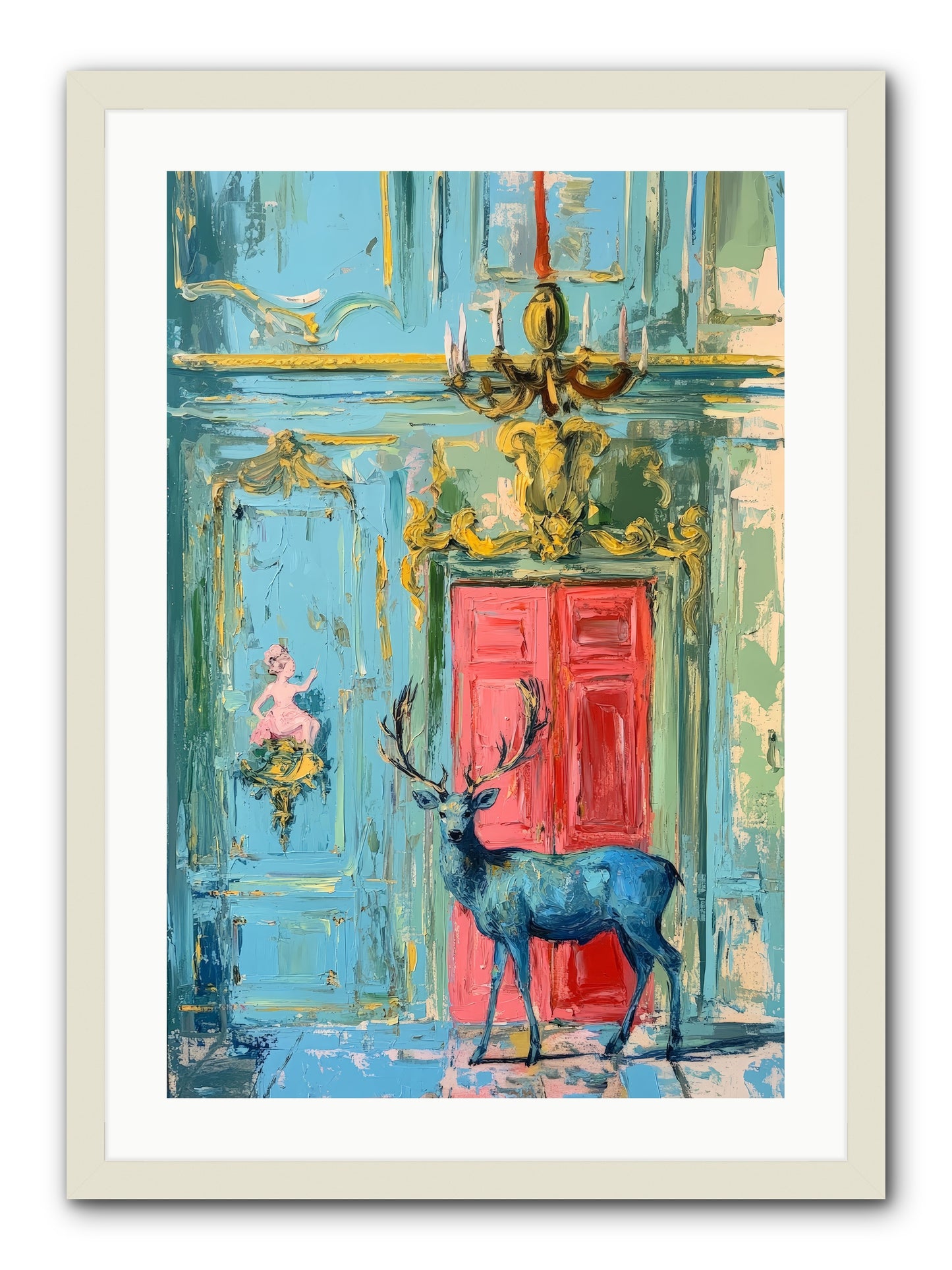Highland Wanderer -REZ  -- Framed Print - White 20x30