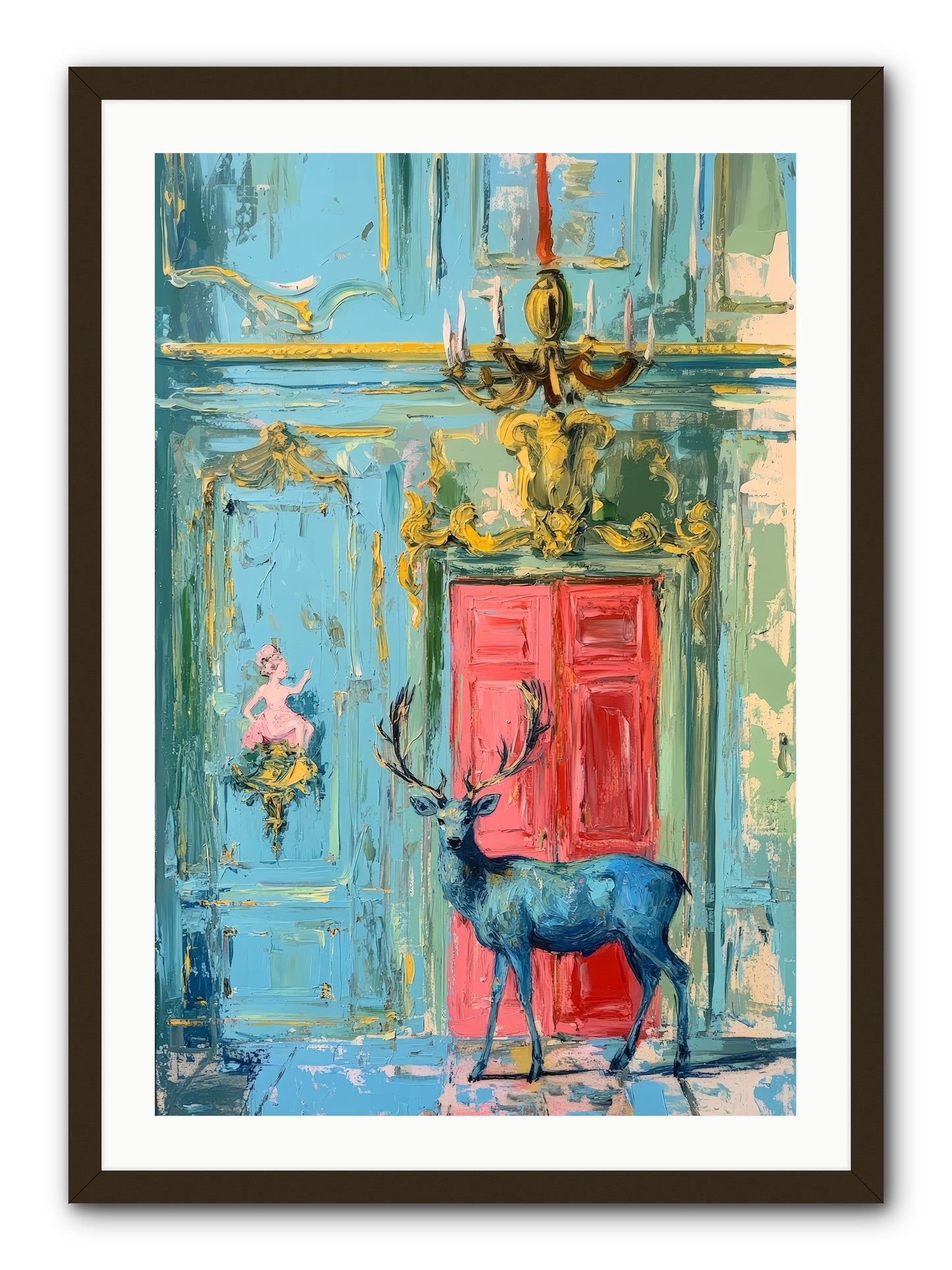 Highland Wanderer -REZ  -- Framed Print - Black 24x36
