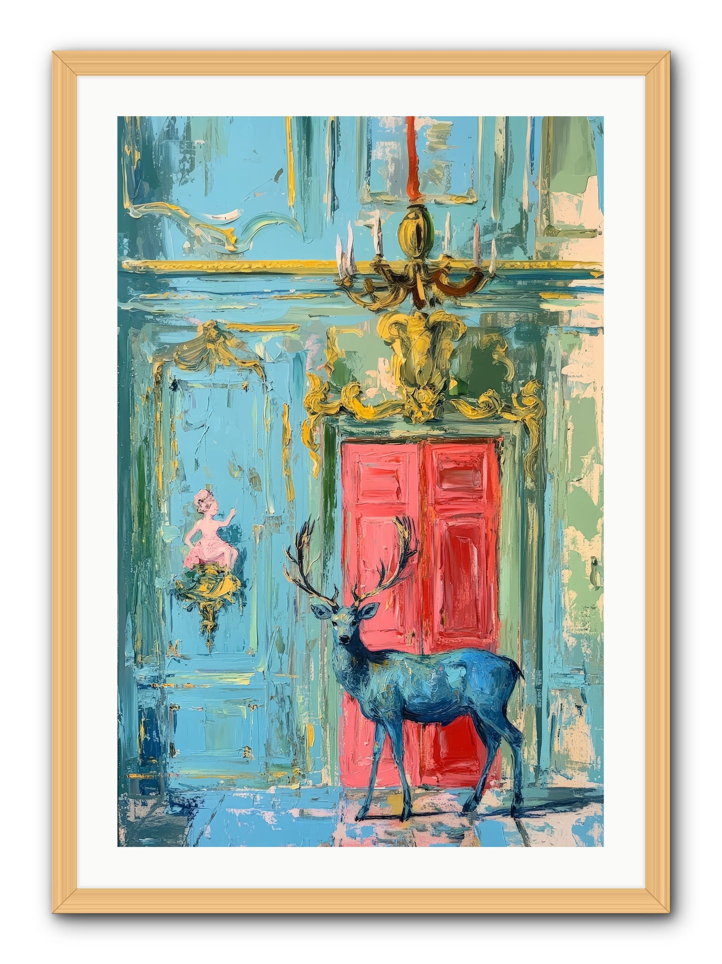 Highland Wanderer -REZ  -- Framed Print - Natural 24x36