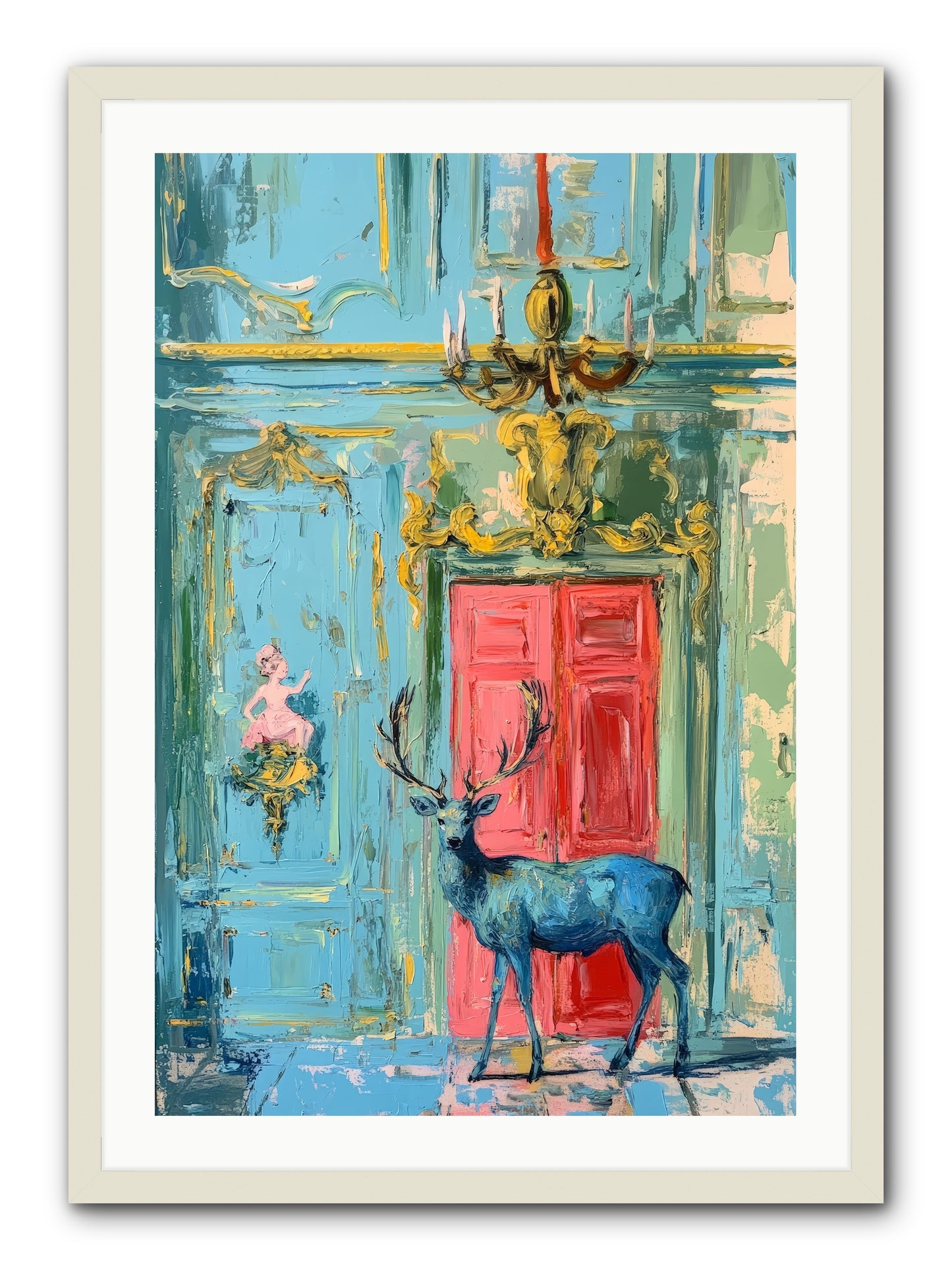 Highland Wanderer -REZ  -- Framed Print - White 24x36
