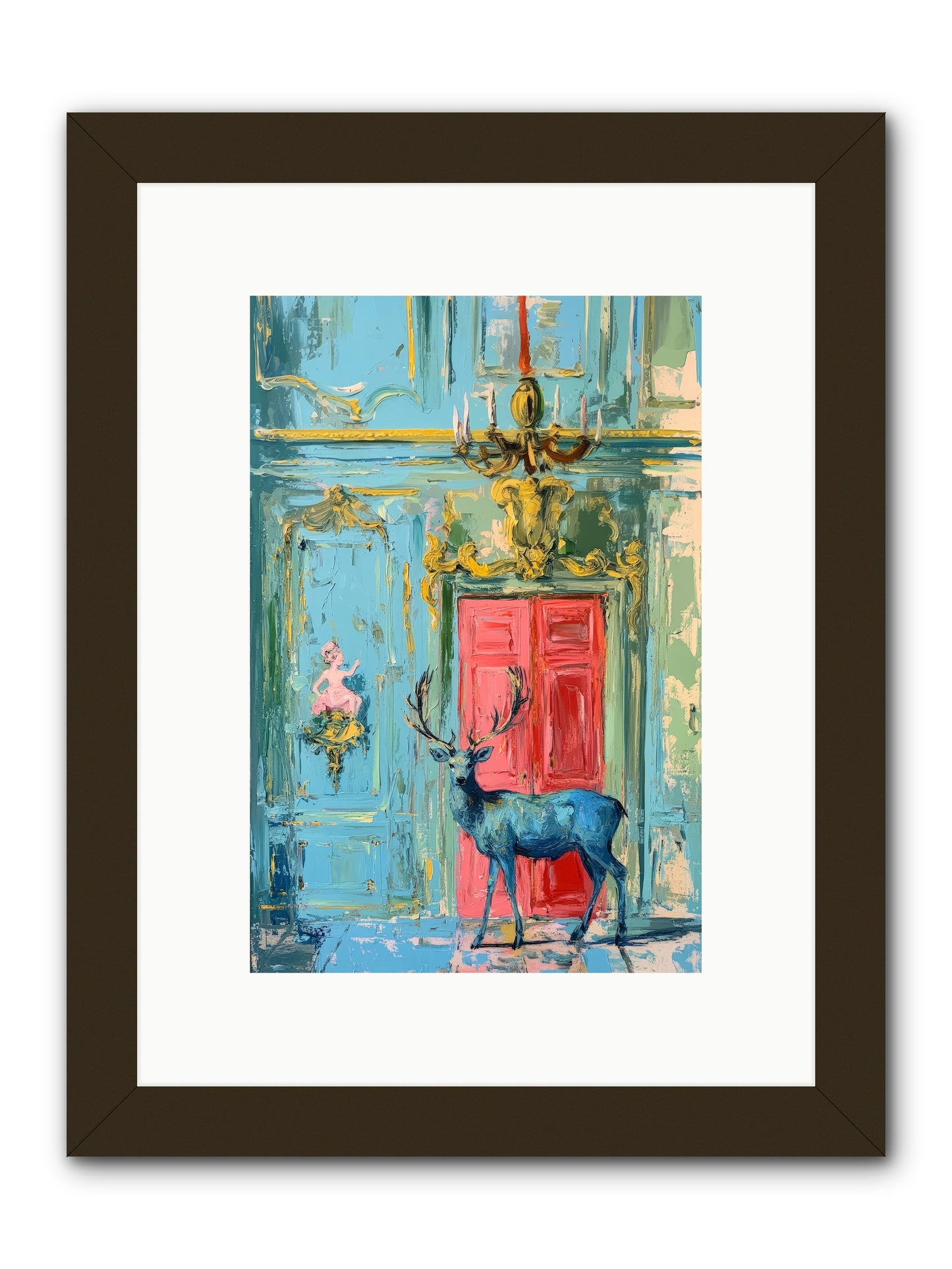 Highland Wanderer -REZ  -- Framed Print - Black 8x12