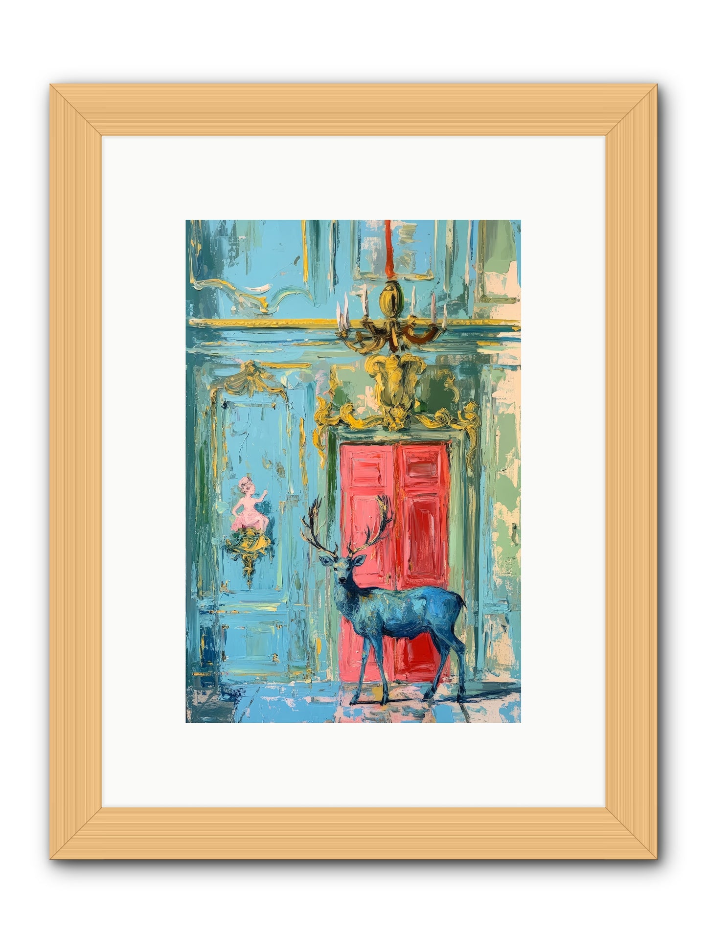 Highland Wanderer -REZ  -- Framed Print - Natural 8x12