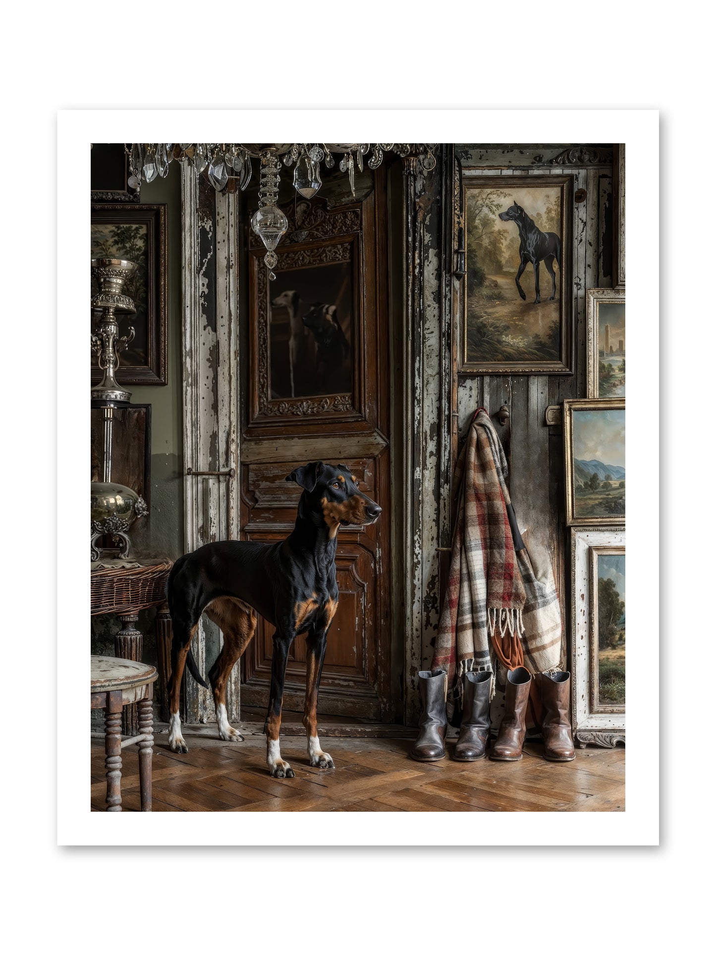His Lordship Sir Fetch-A-Lot -- Paper Print 16x20