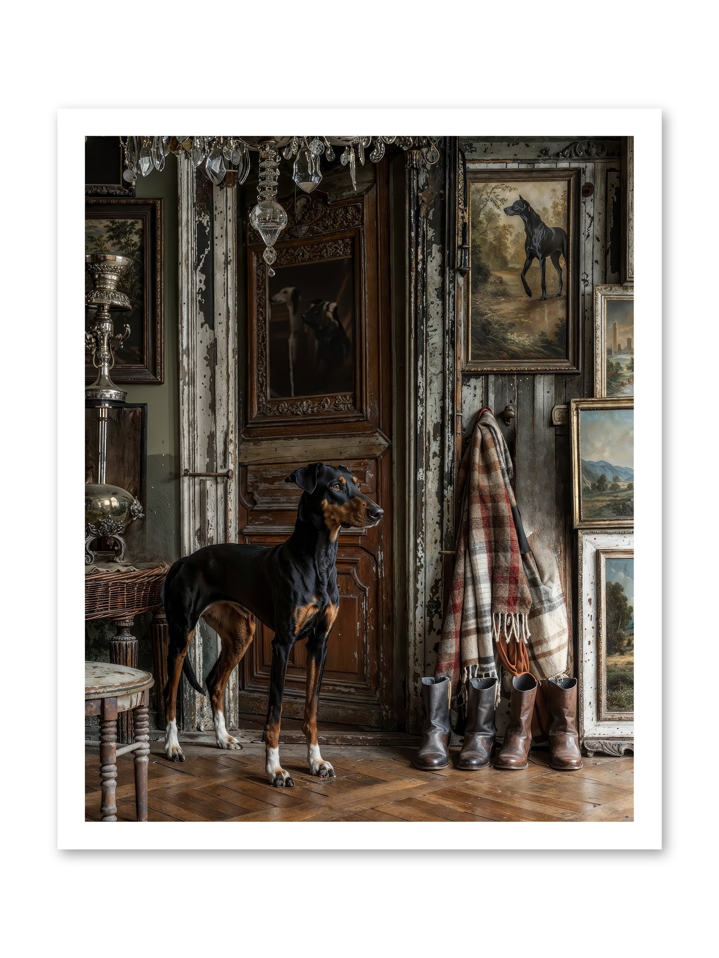 His Lordship Sir Fetch-A-Lot -- Paper Print 20x25