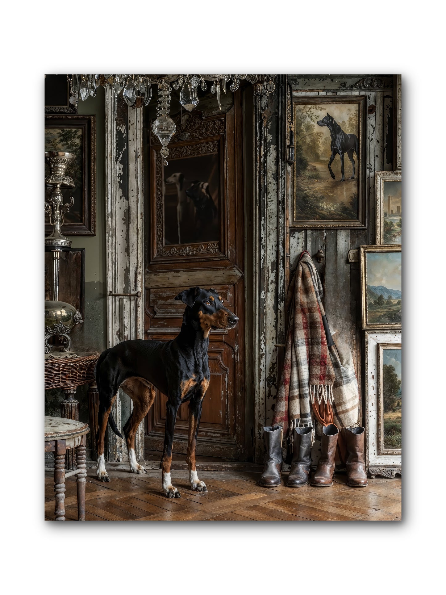 His Lordship Sir Fetch-A-Lot -- Wrapped Canvas 8x10