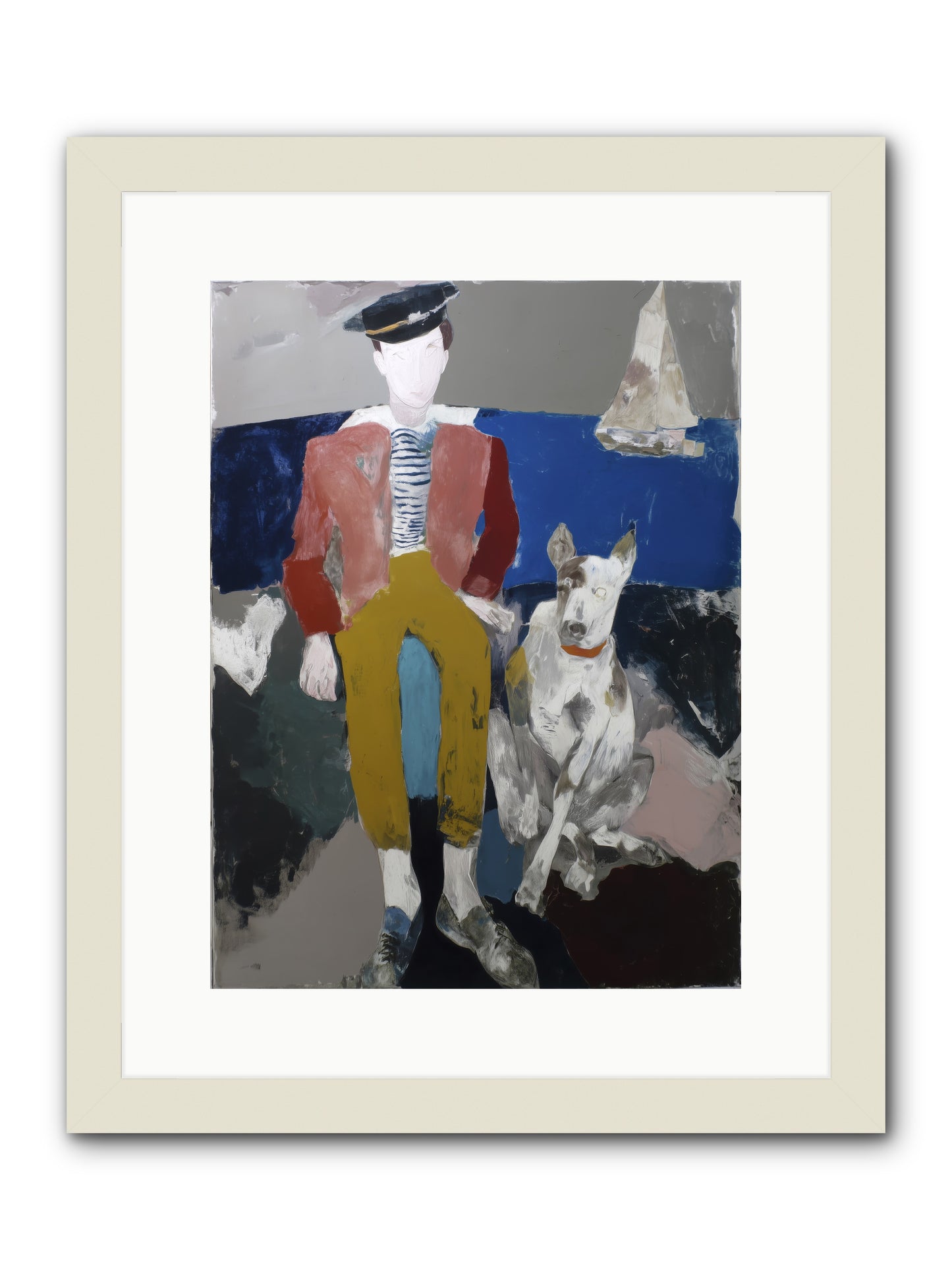 His Mortal Heart -- Framed Print - White 12x16