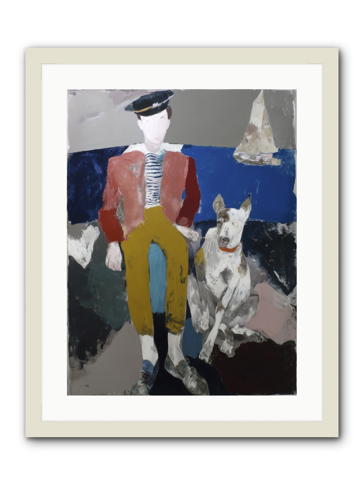His Mortal Heart -- Framed Print - White 18x24