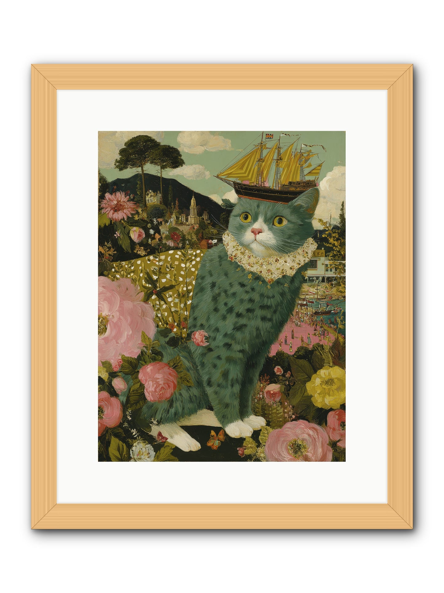 History’s Poetry -- Framed Print - Natural 12x16