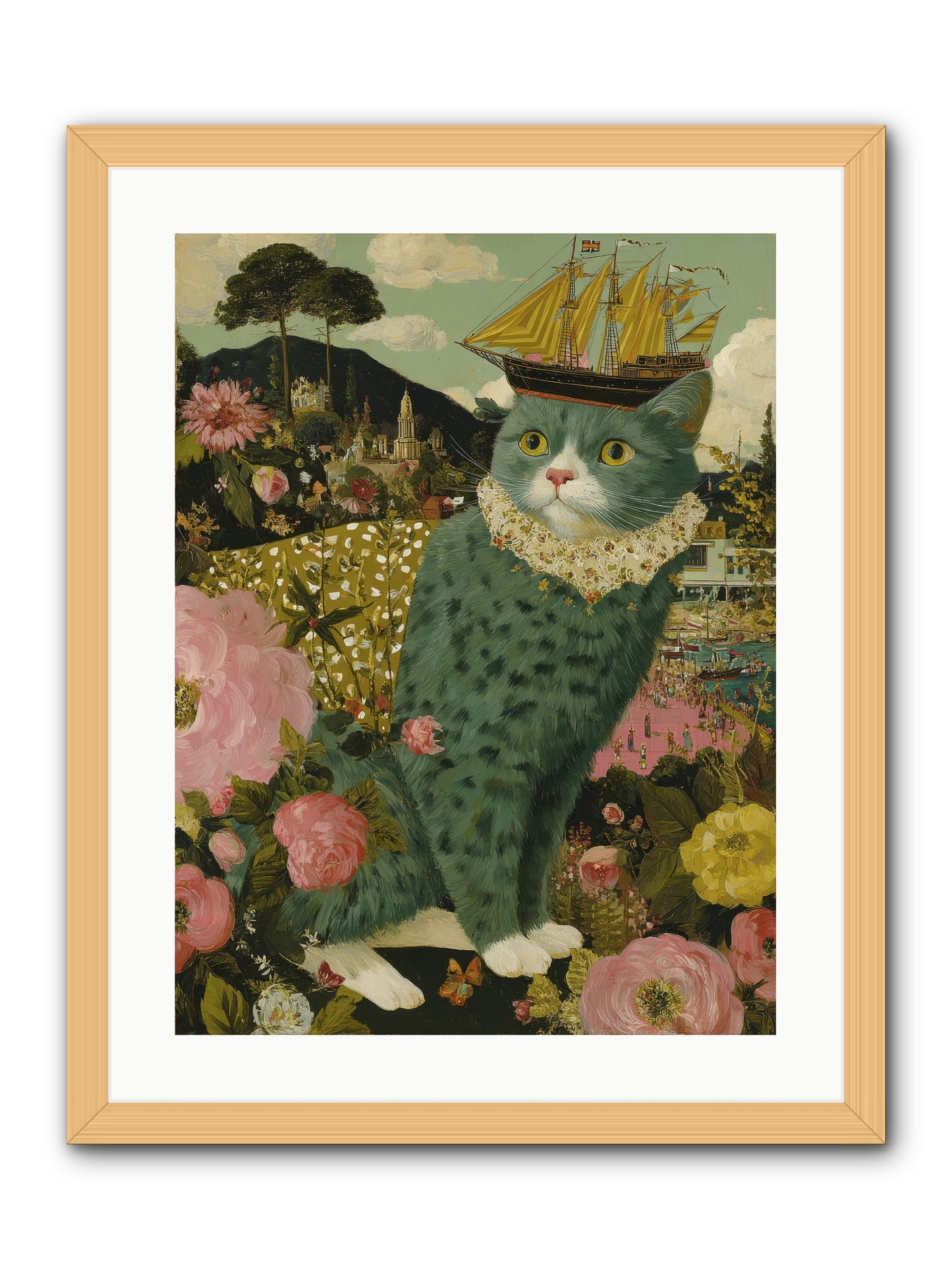 History’s Poetry -- Framed Print - Natural 18x24