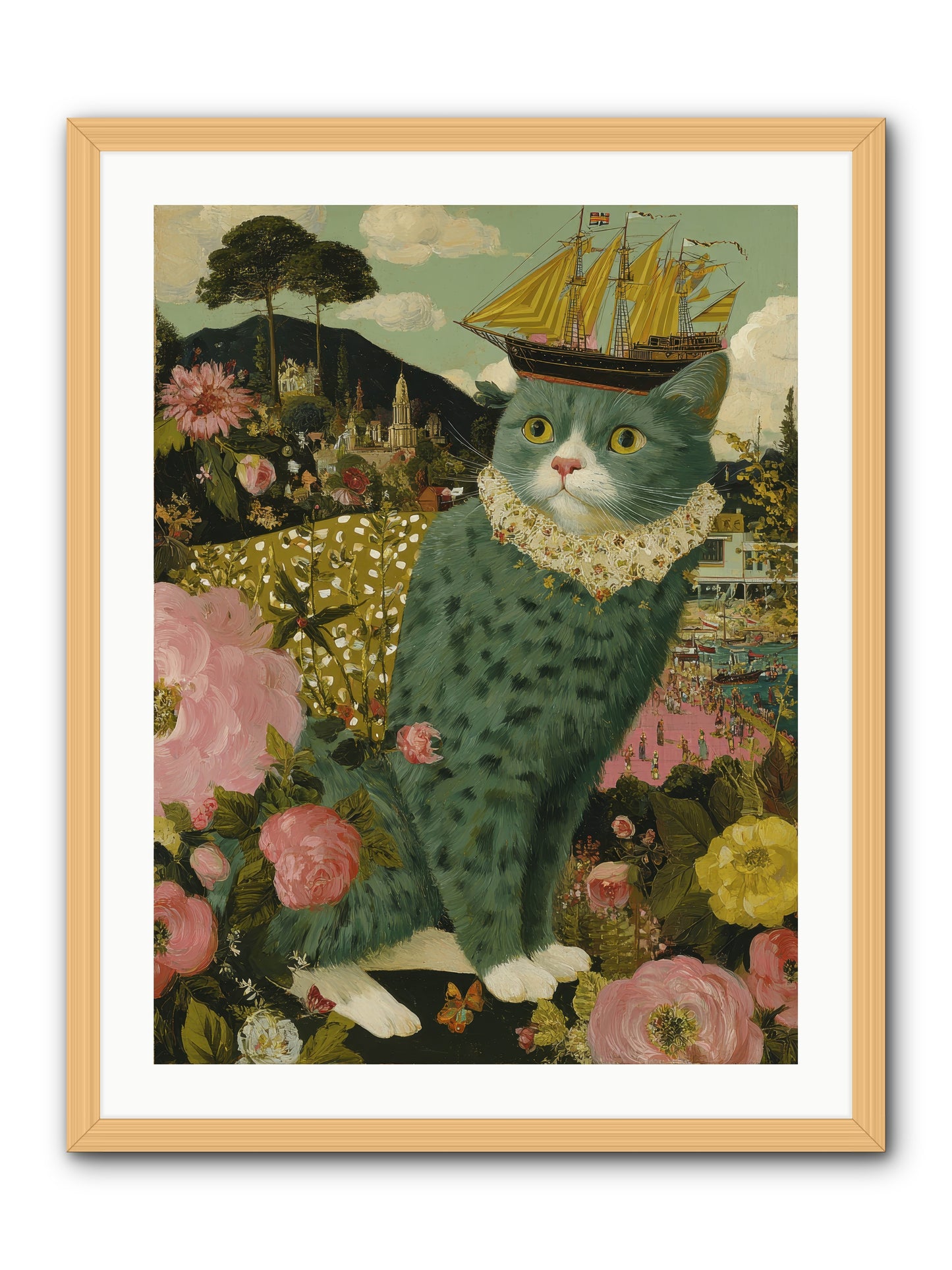 History’s Poetry -- Framed Print - Natural 24x32
