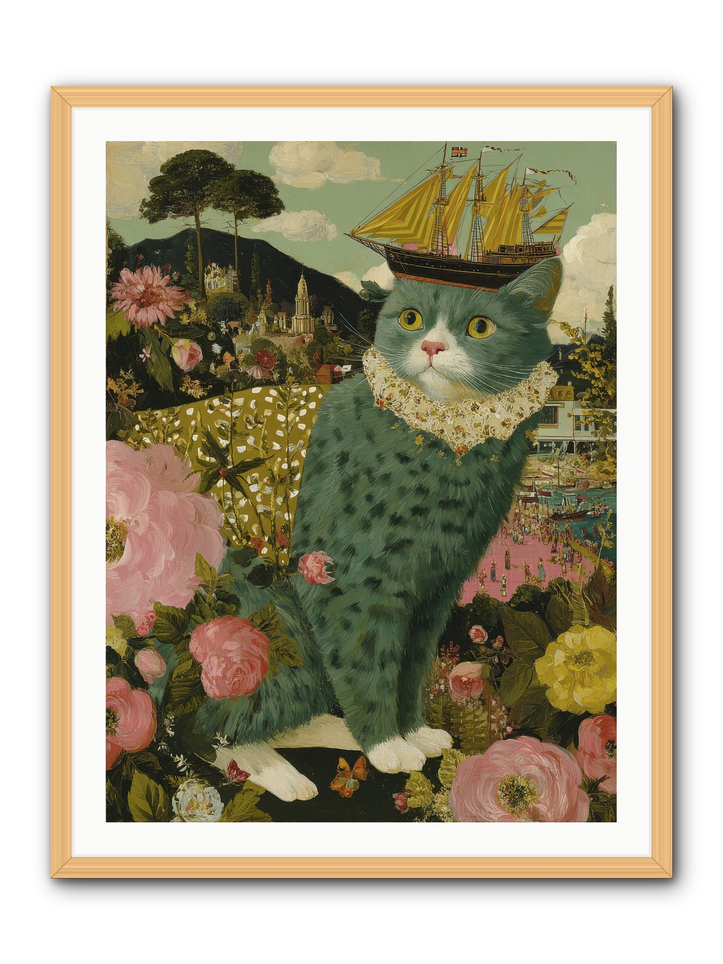 History’s Poetry -- Framed Print - Natural 30x40