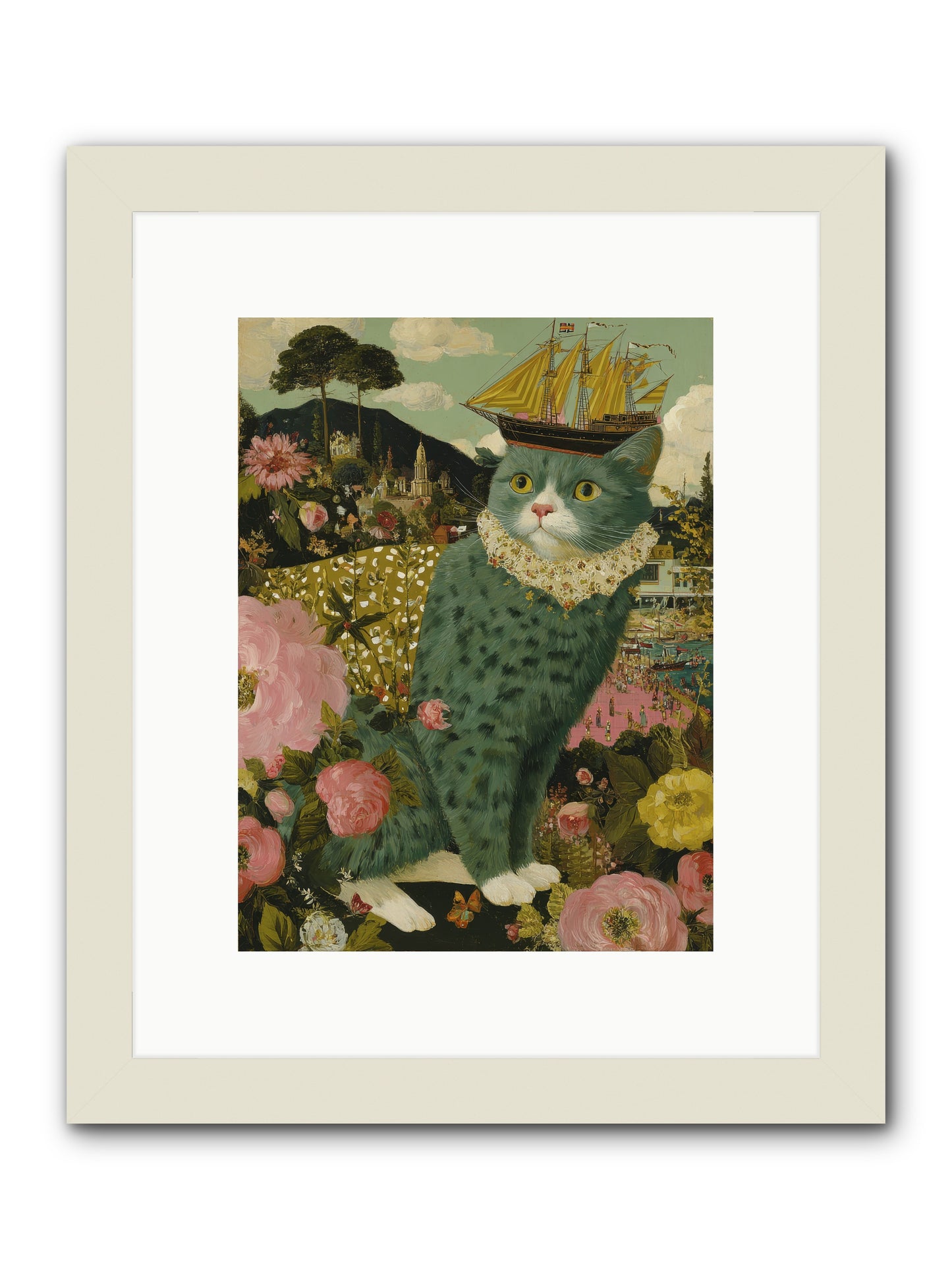 History’s Poetry -- Framed Print - White 9x12