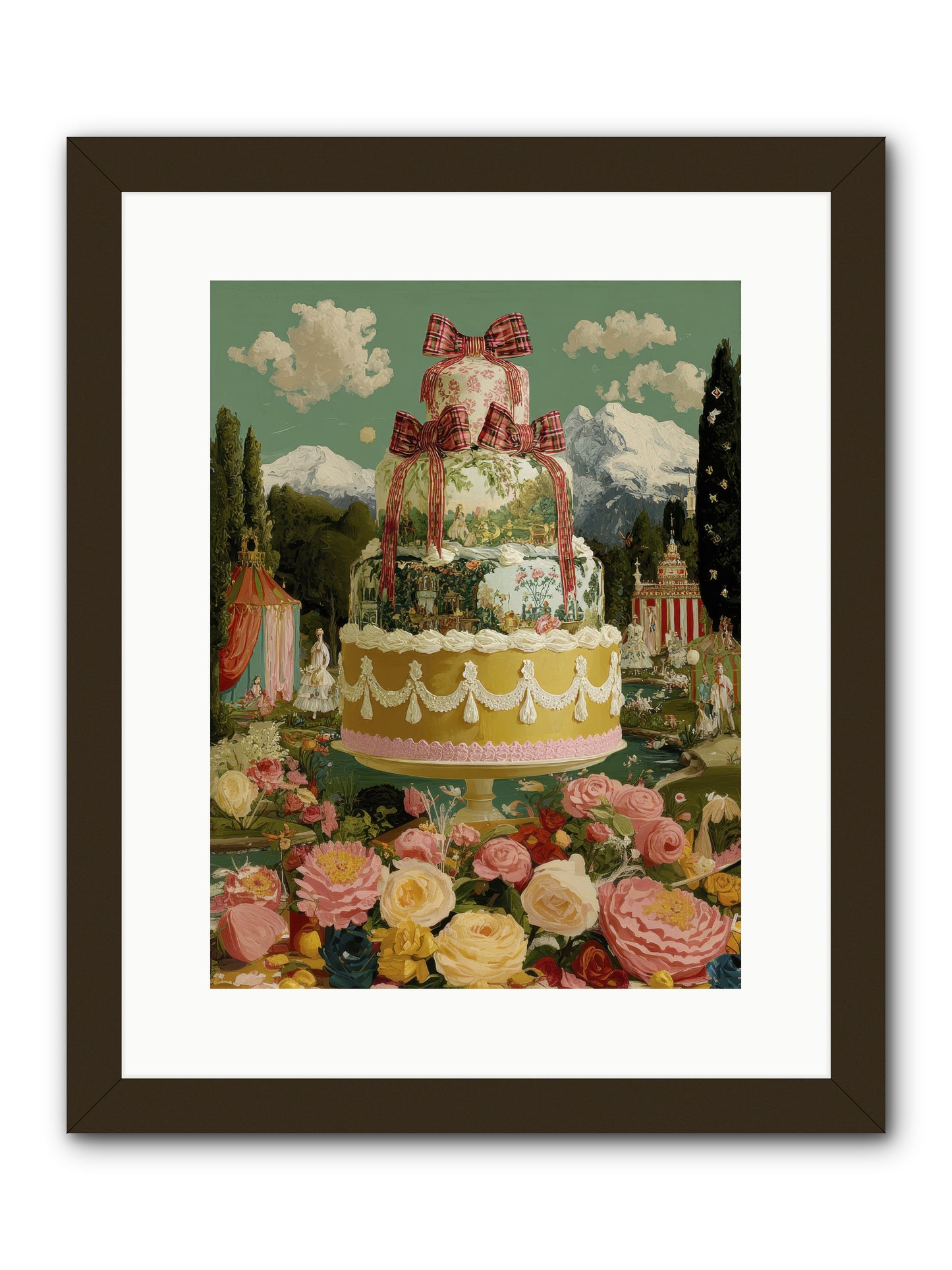 Holiday Heaven -- Framed Print - Black 12x16