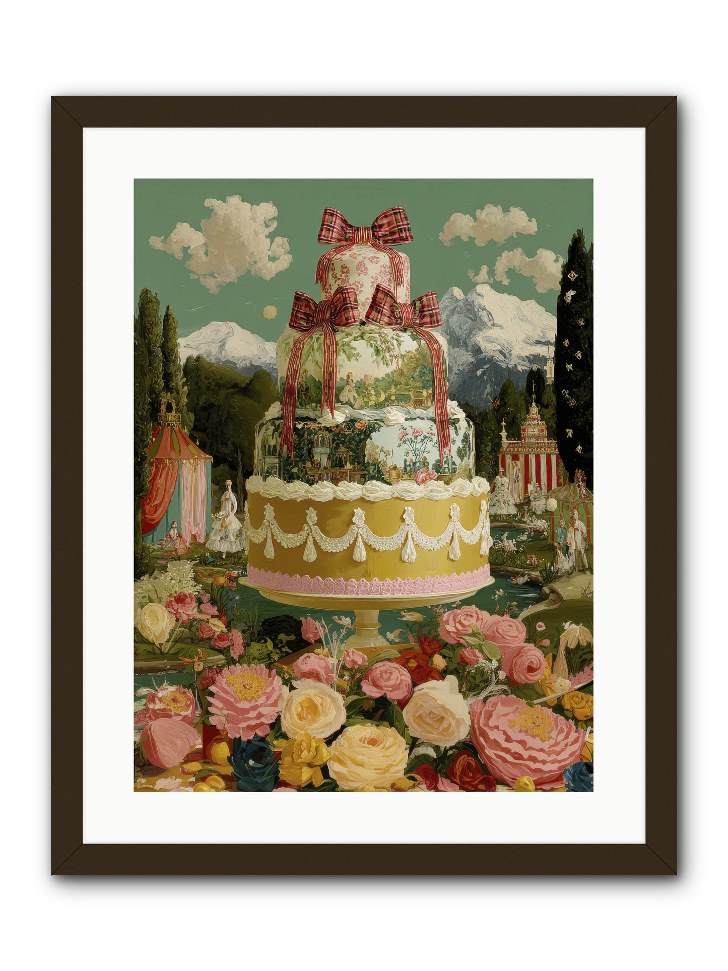 Holiday Heaven -- Framed Print - Black 18x24