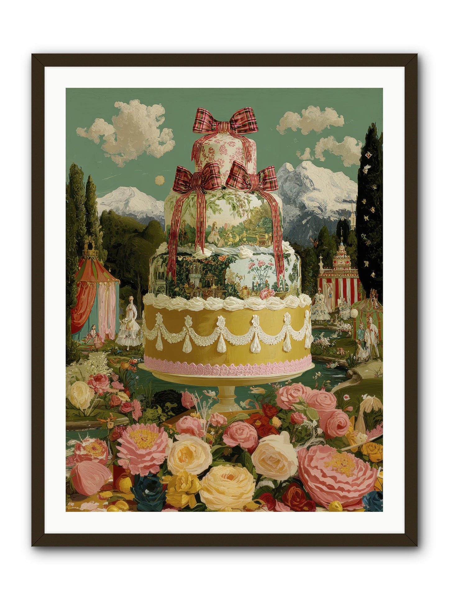 Holiday Heaven -- Framed Print - Black 30x40