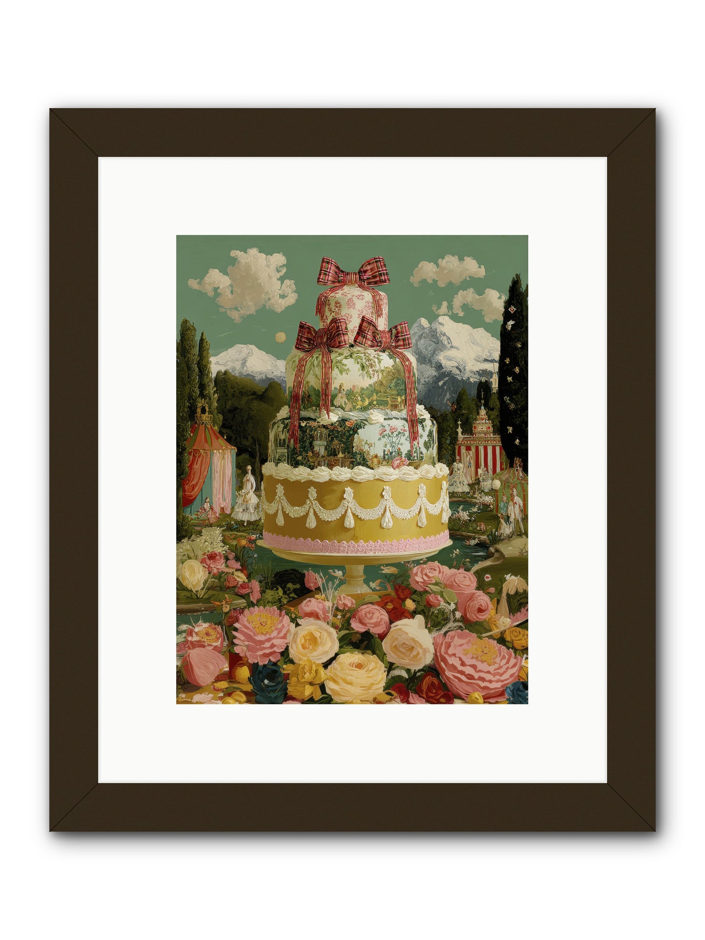 Holiday Heaven -- Framed Print - Black 9x12
