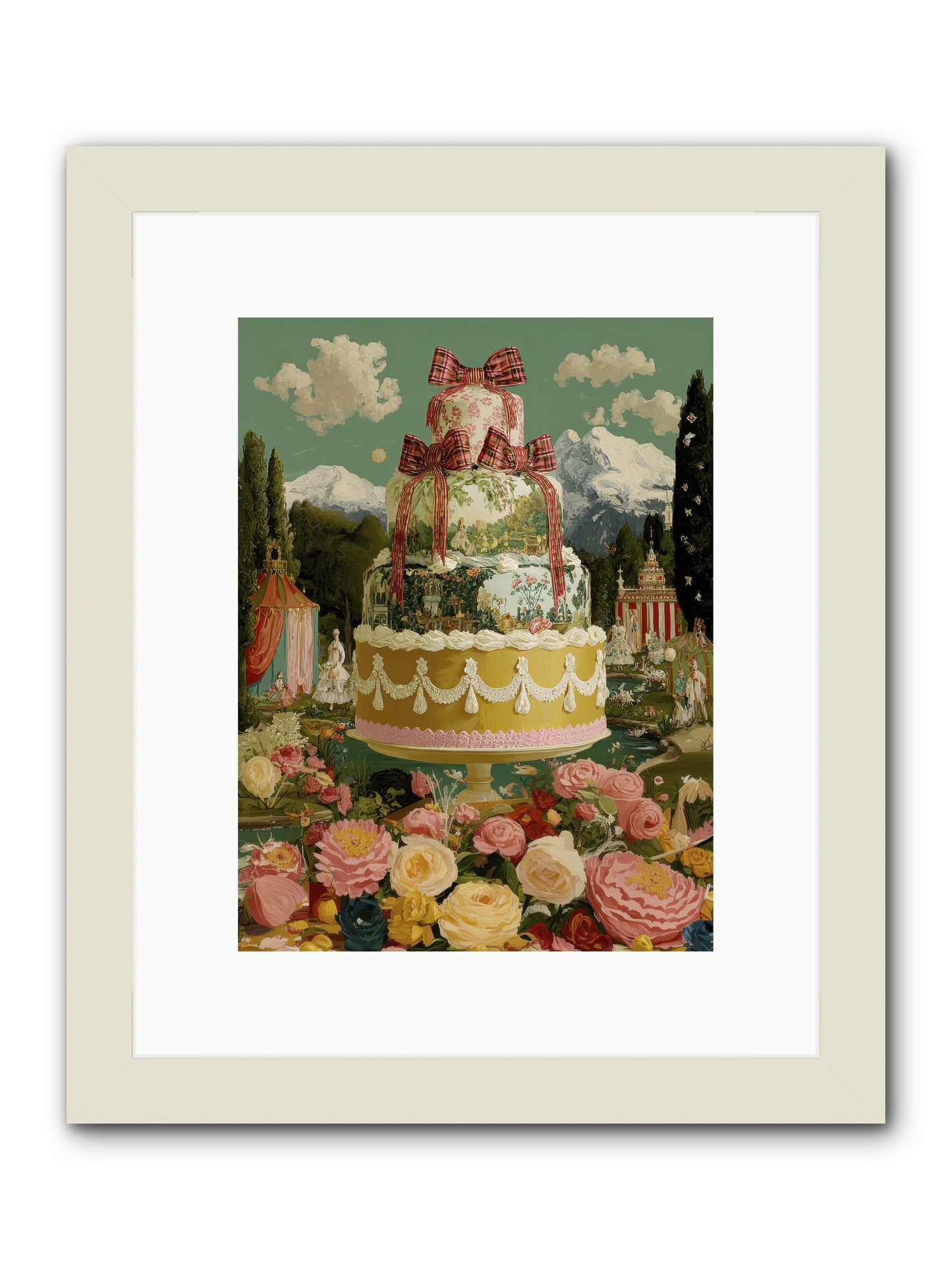 Holiday Heaven -- Framed Print - White 9x12