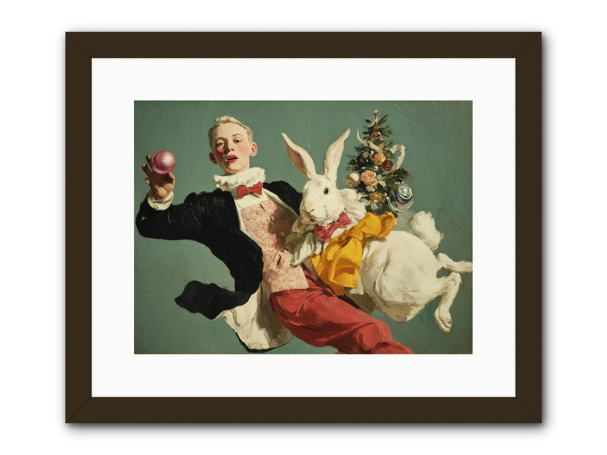 Holiday at House Clementine -- Framed Print - Black 16x12