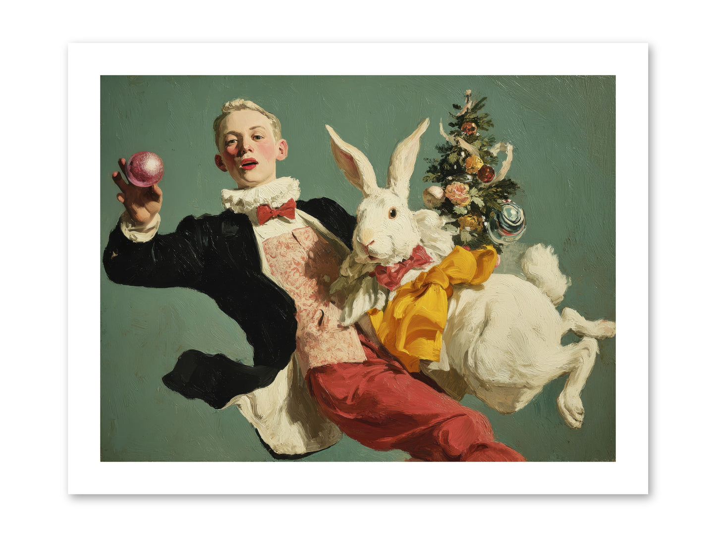 Holiday at House Clementine -- Loose Canvas Print 16x12