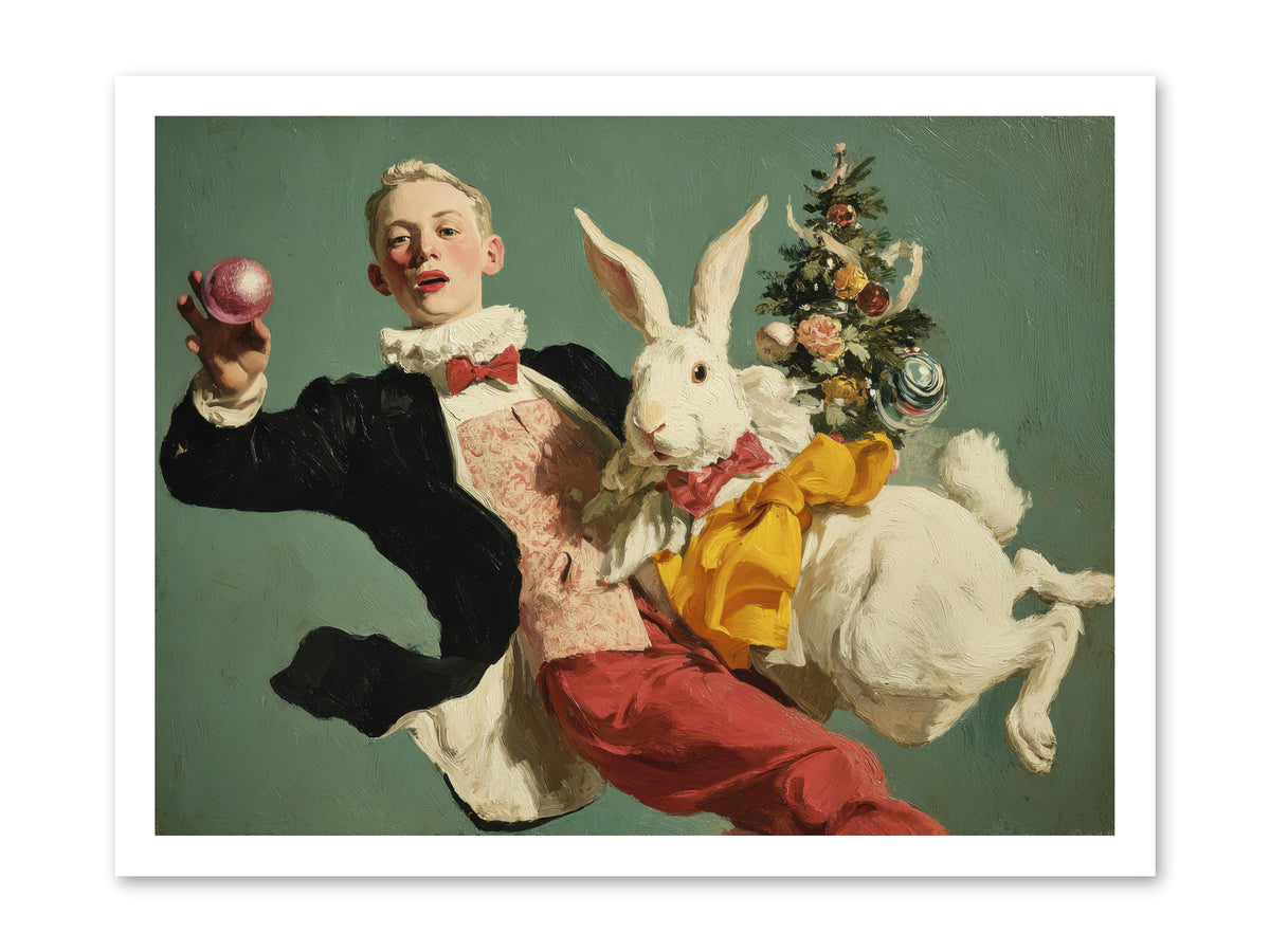 Holiday at House Clementine -- Loose Canvas Print 24x18