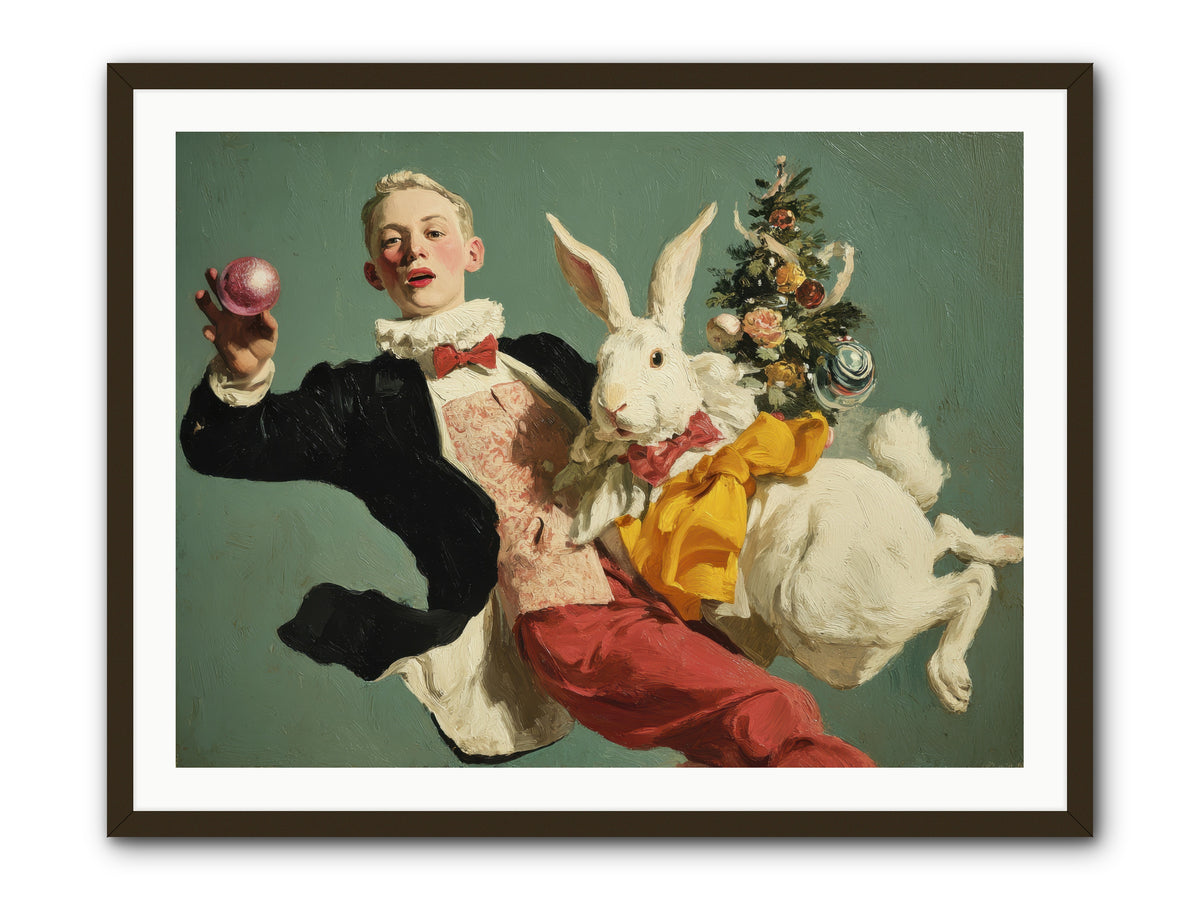 Holiday at House Clementine -- Framed Print - Black 40x30