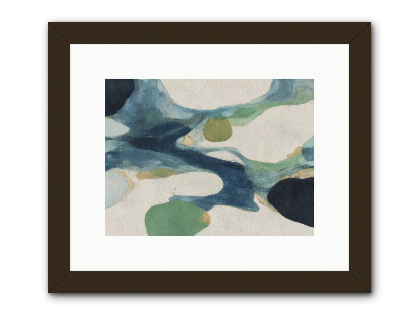 Hollow Compass -- Framed Print - Black 12x9