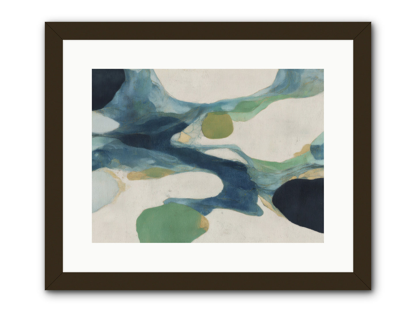 Hollow Compass -- Framed Print - Black 16x12