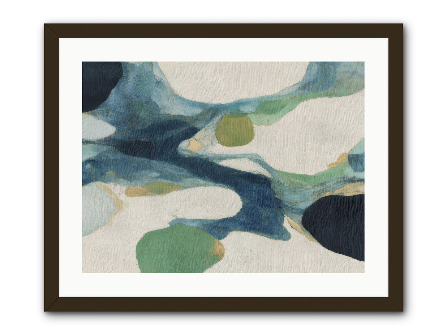 Hollow Compass -- Framed Print - Black 24x18