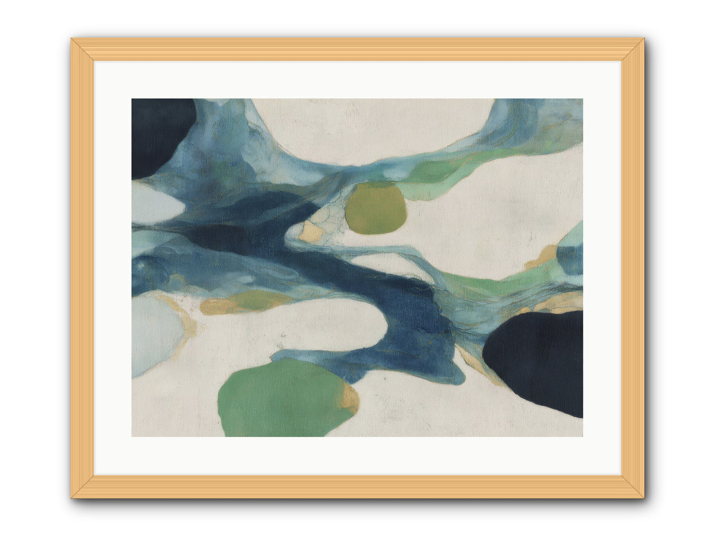 Hollow Compass -- Framed Print - Natural 24x18