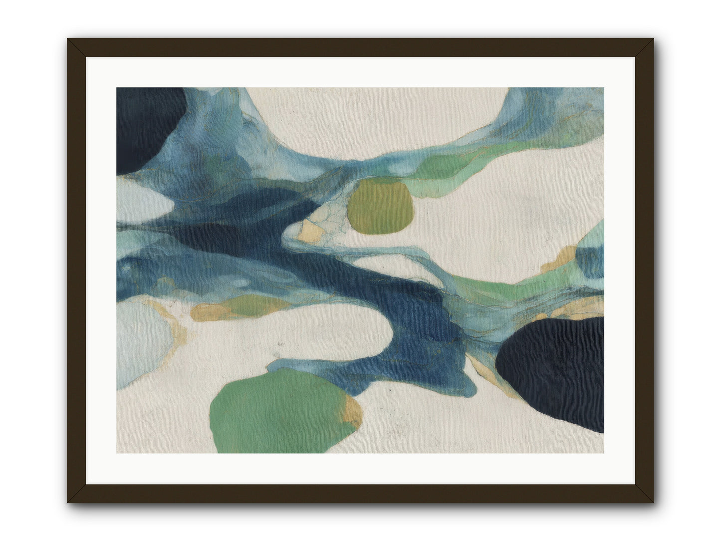 Hollow Compass -- Framed Print - Black 32x24