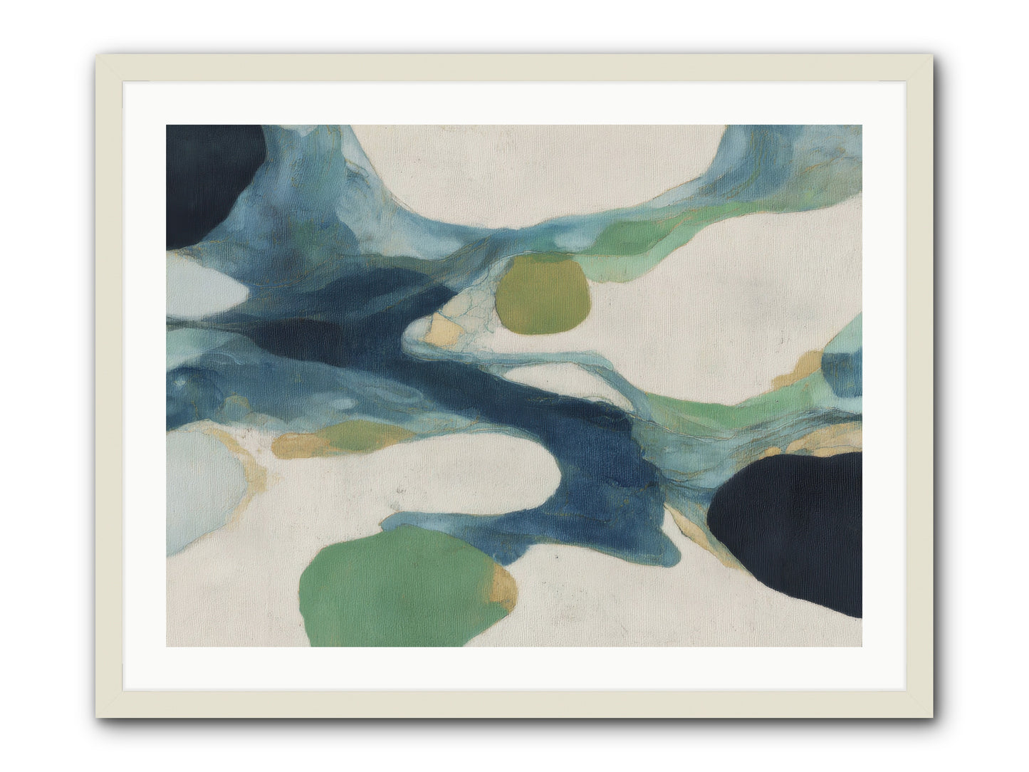 Hollow Compass -- Framed Print - White 32x24
