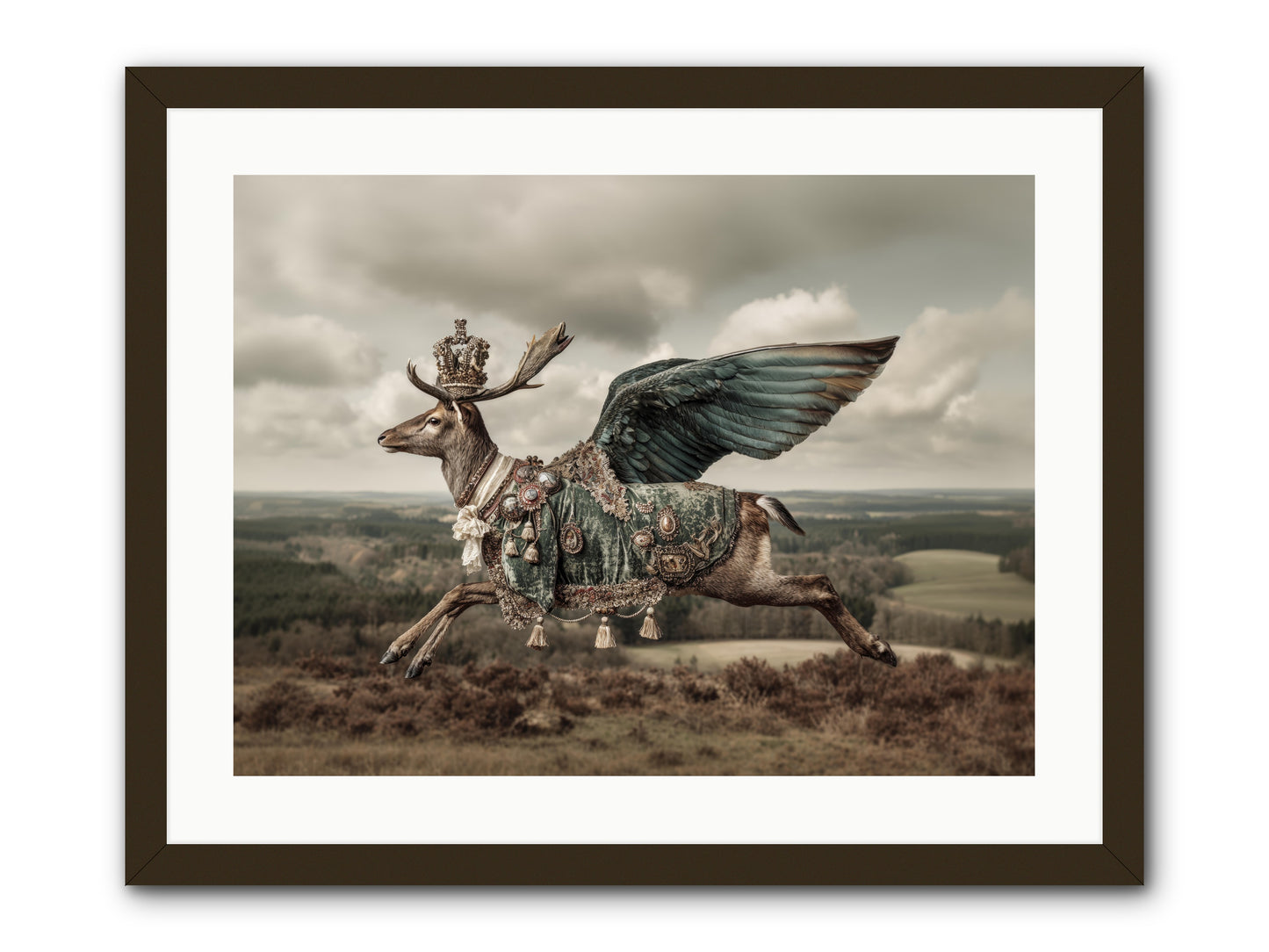 Hollow Field -- Framed Print - Black 24x18