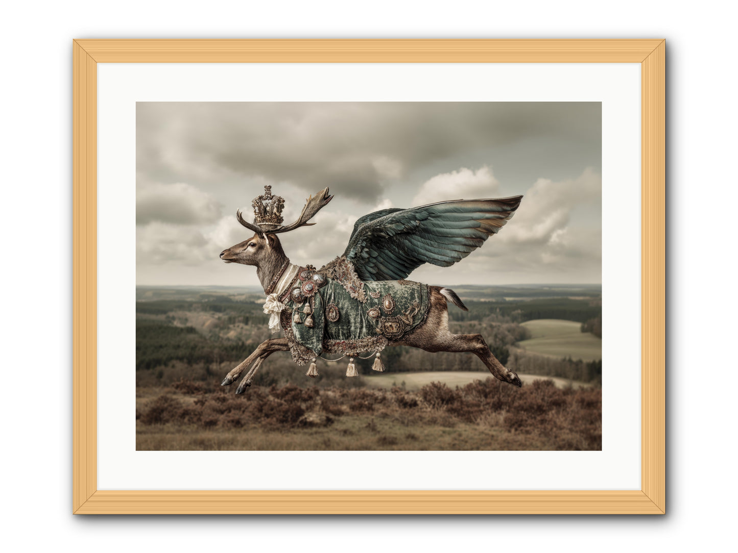Hollow Field -- Framed Print - Natural 24x18