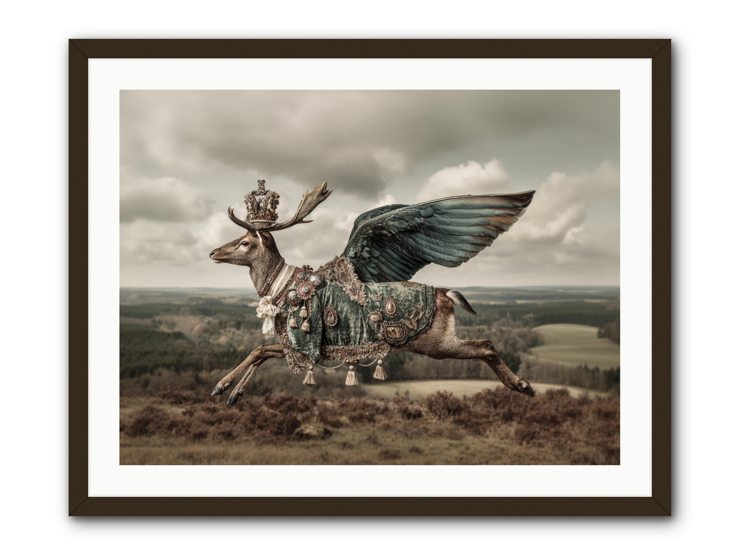 Hollow Field -- Framed Print - Black 32x24
