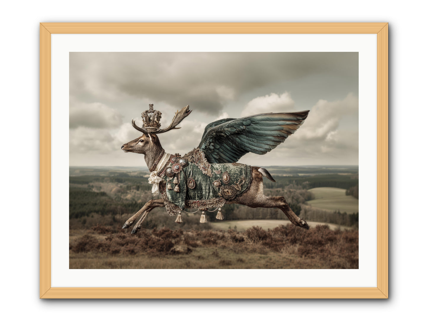 Hollow Field -- Framed Print - Natural 32x24