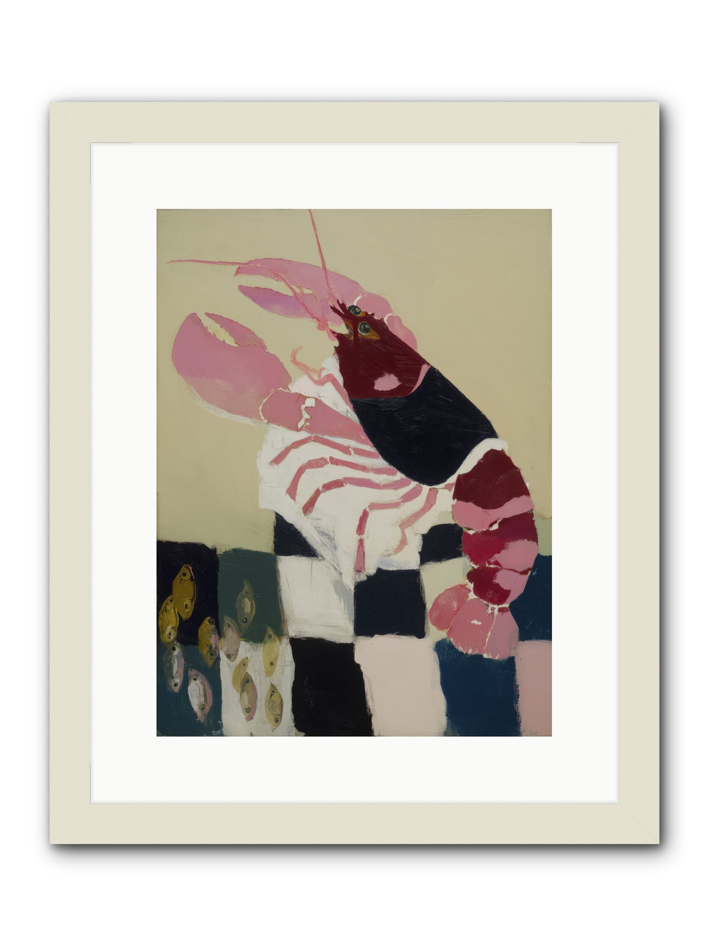 Hollow Seafoam -- Framed Print - White 12x16