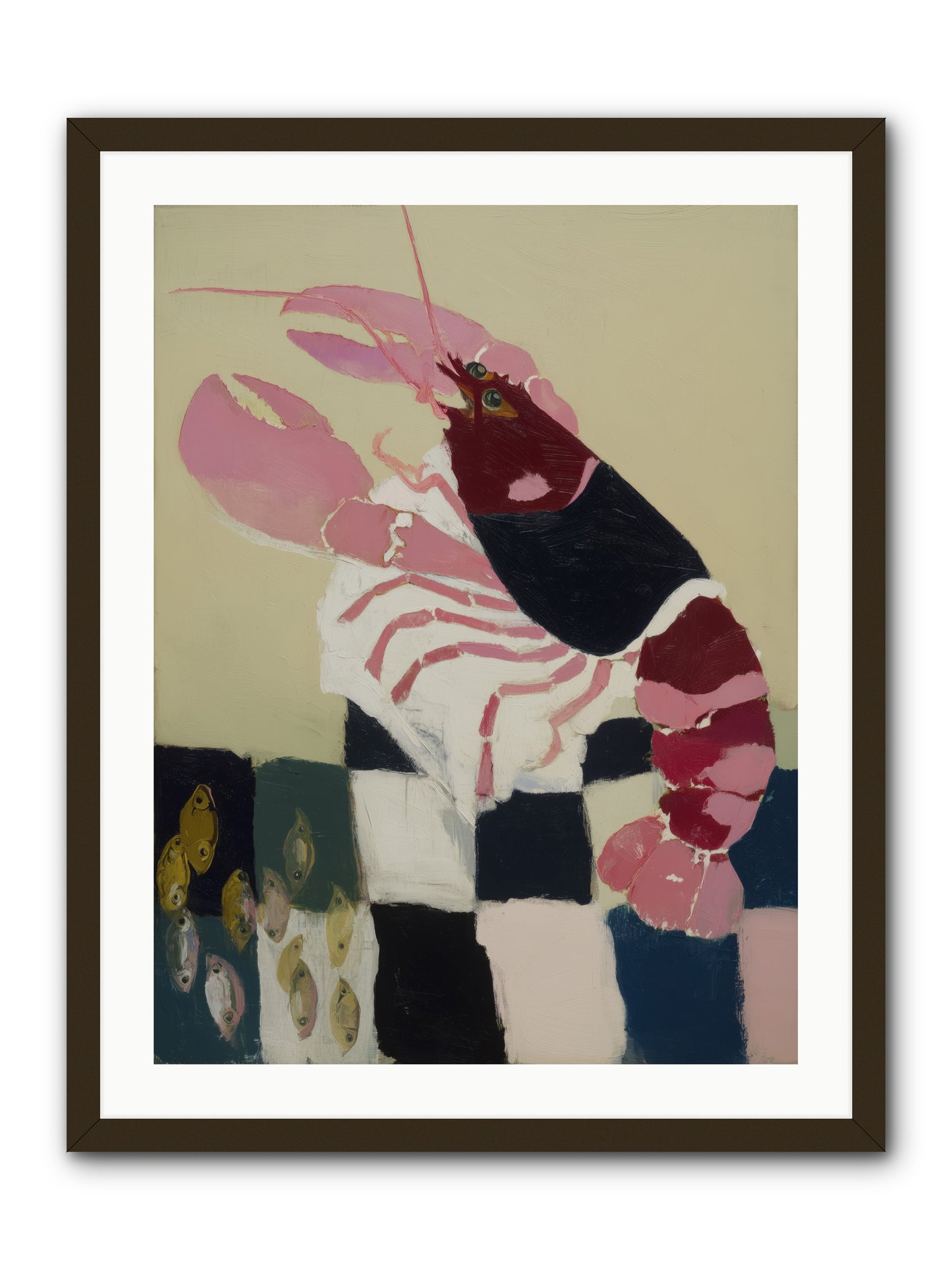 Hollow Seafoam -- Framed Print - Black 24x32