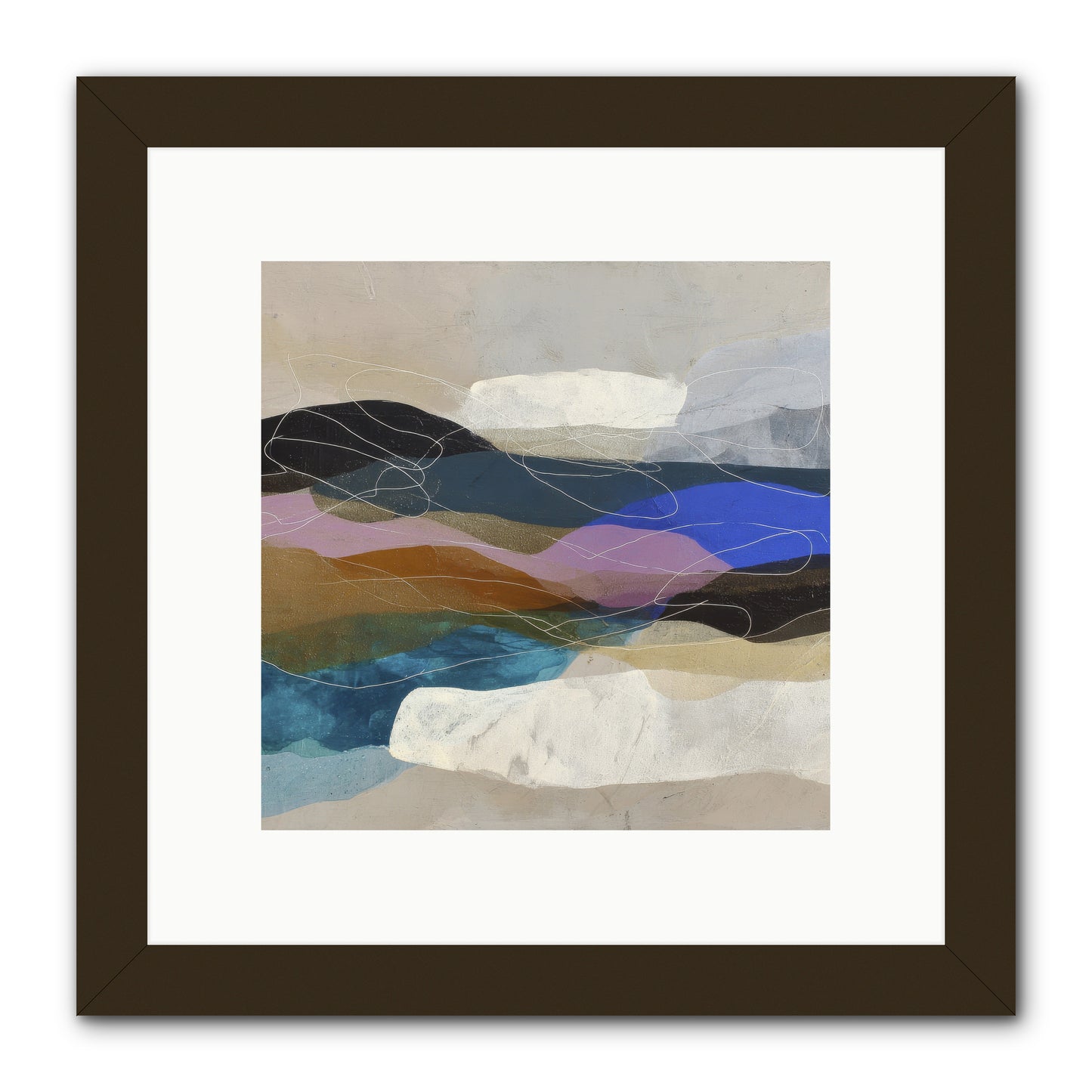 Hollow Tide -- Framed Print - Black 10x10