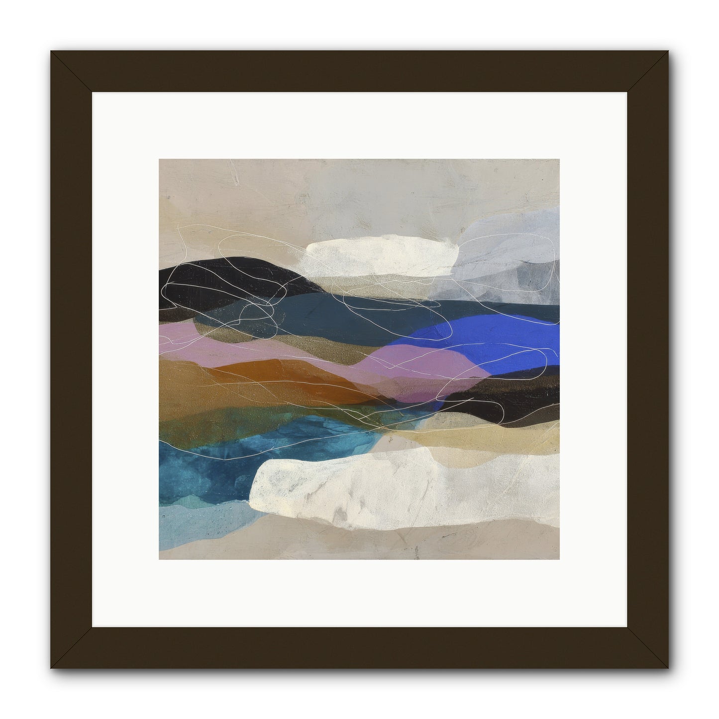 Hollow Tide -- Framed Print - Black 12x12