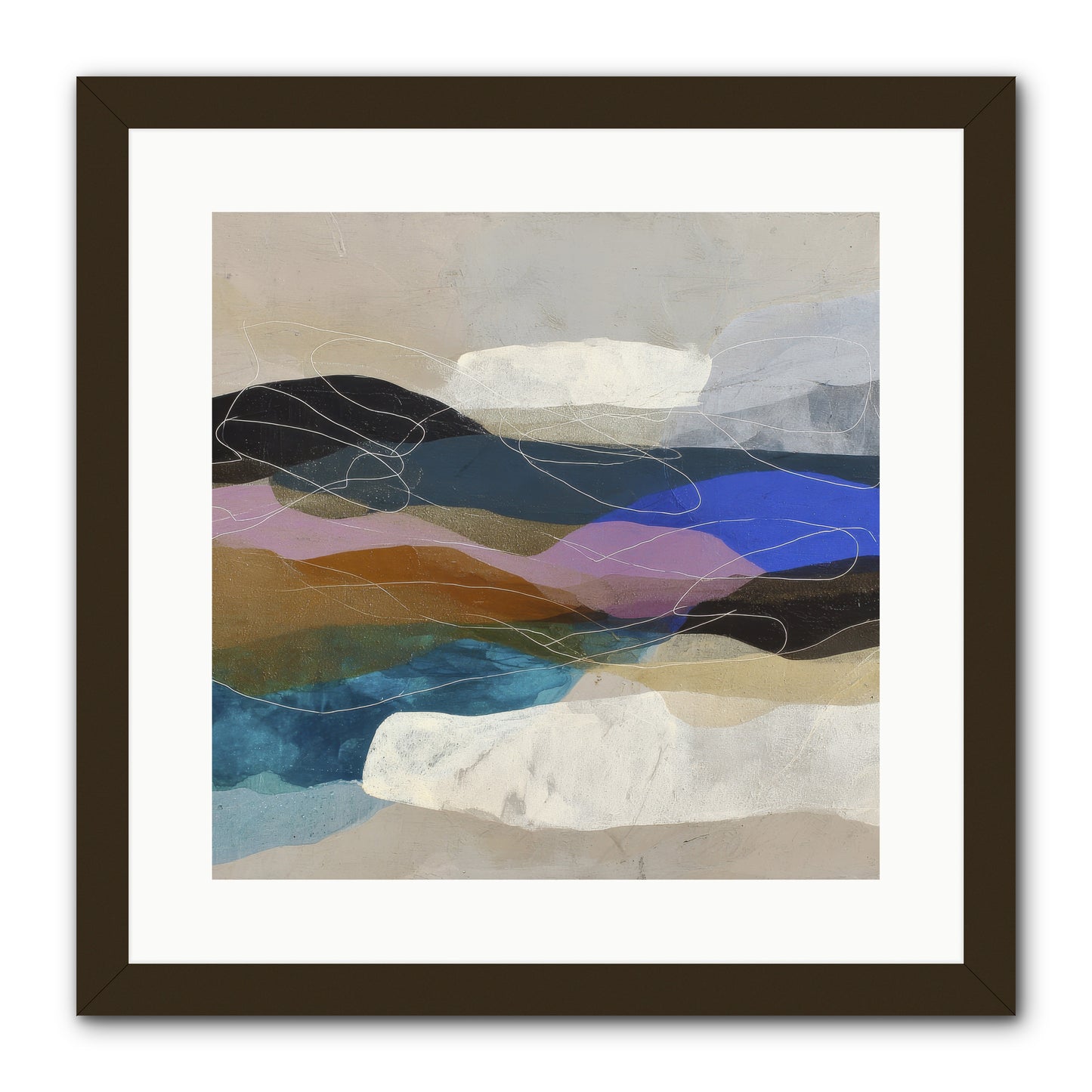 Hollow Tide -- Framed Print - Black 16x16